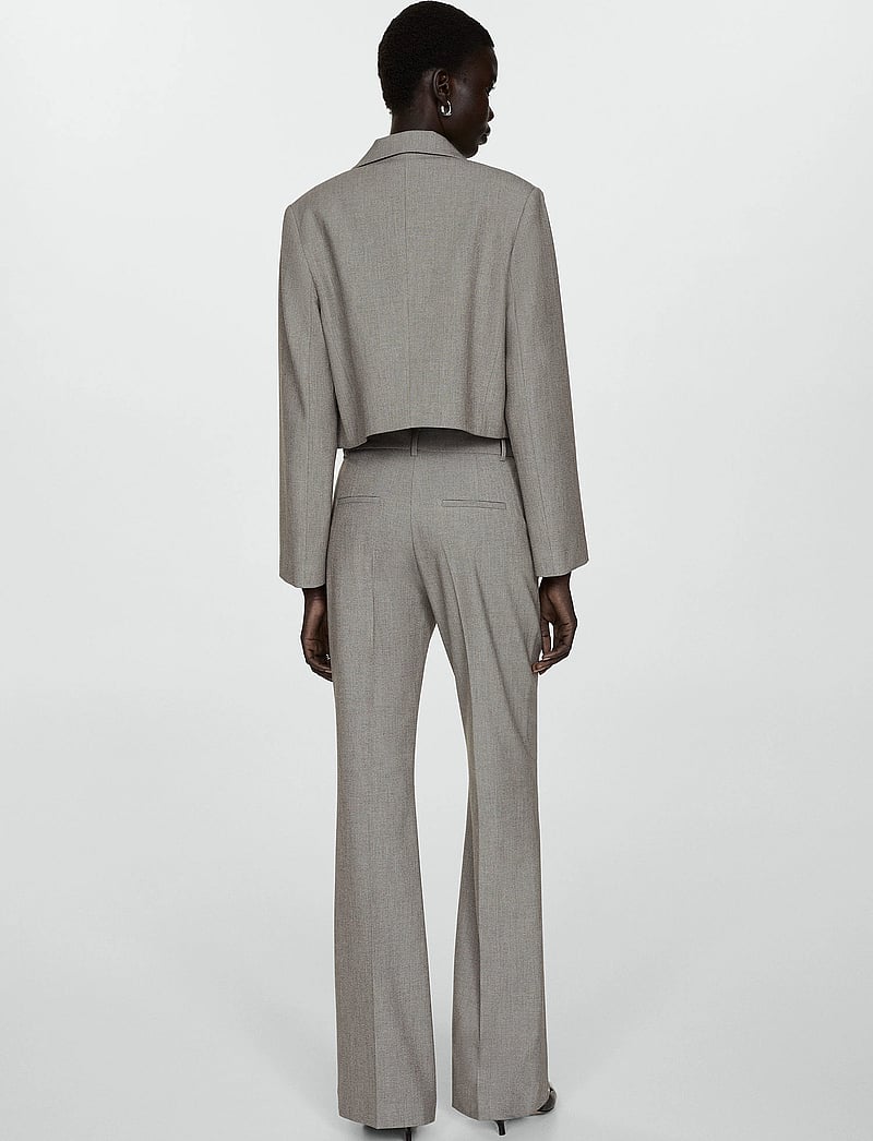 Mango - Cropped jacket with pockets - cropped-blazer - lt pastel grey - 3