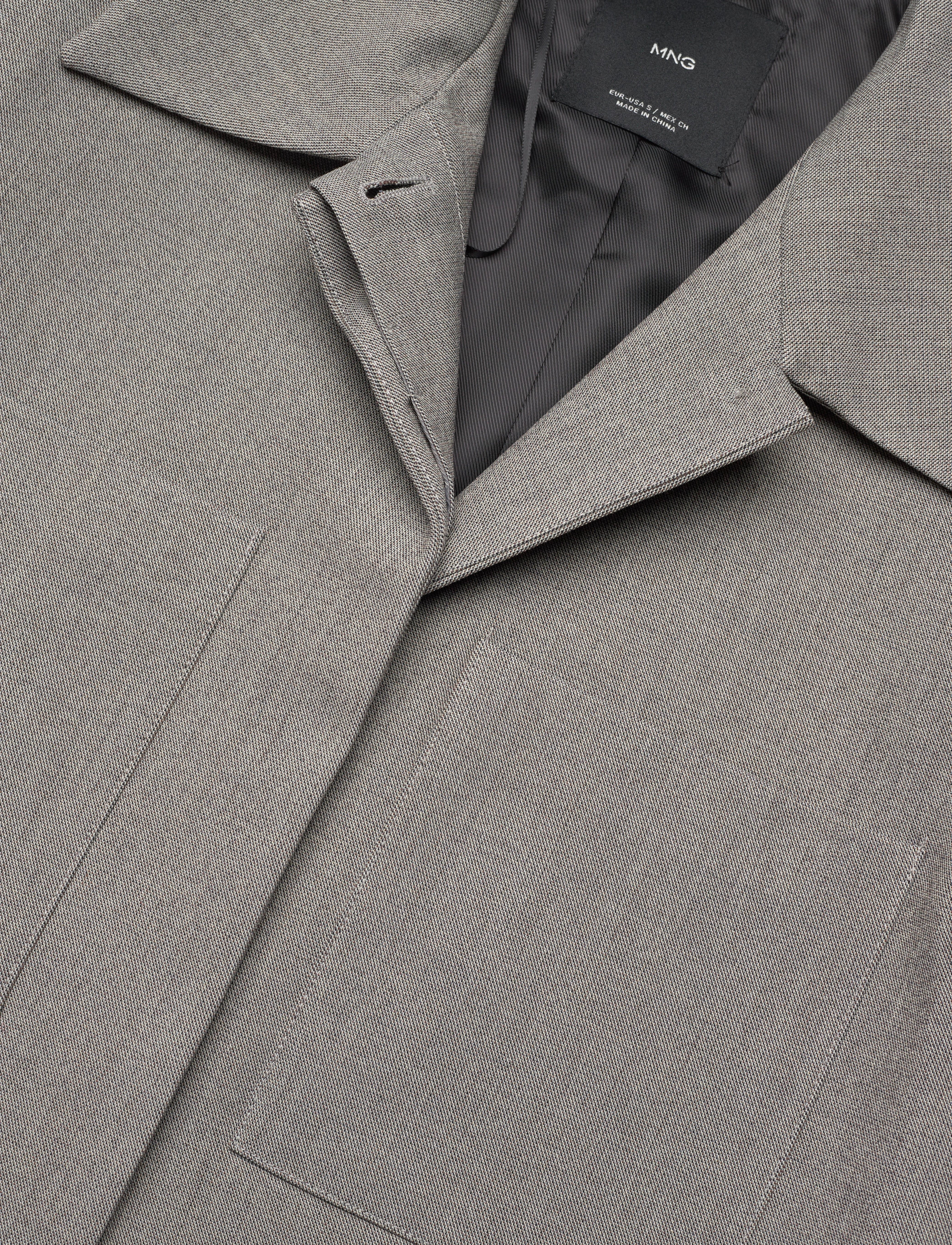 Mango - Cropped jacket with pockets - cropped-blazer - lt pastel grey - 4