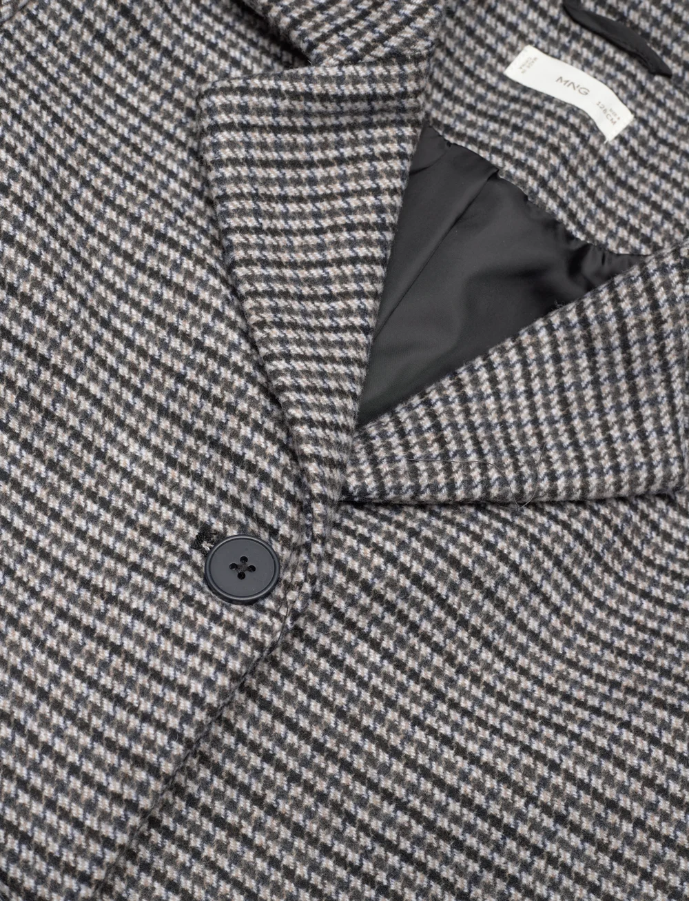 Mango - Houndstooth coat - tunna jackor - brown - 3