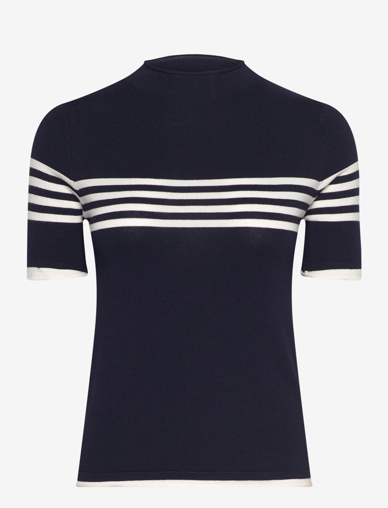 Mango - Striped fine-knit sweater - efterårstøj - navy - 0