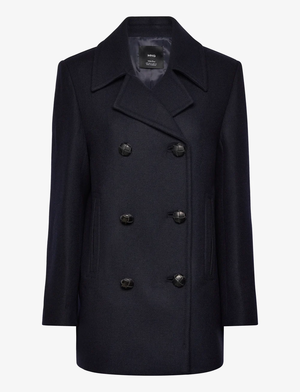 Mango - Structured oversize wool coat - wolljacken - navy - 1