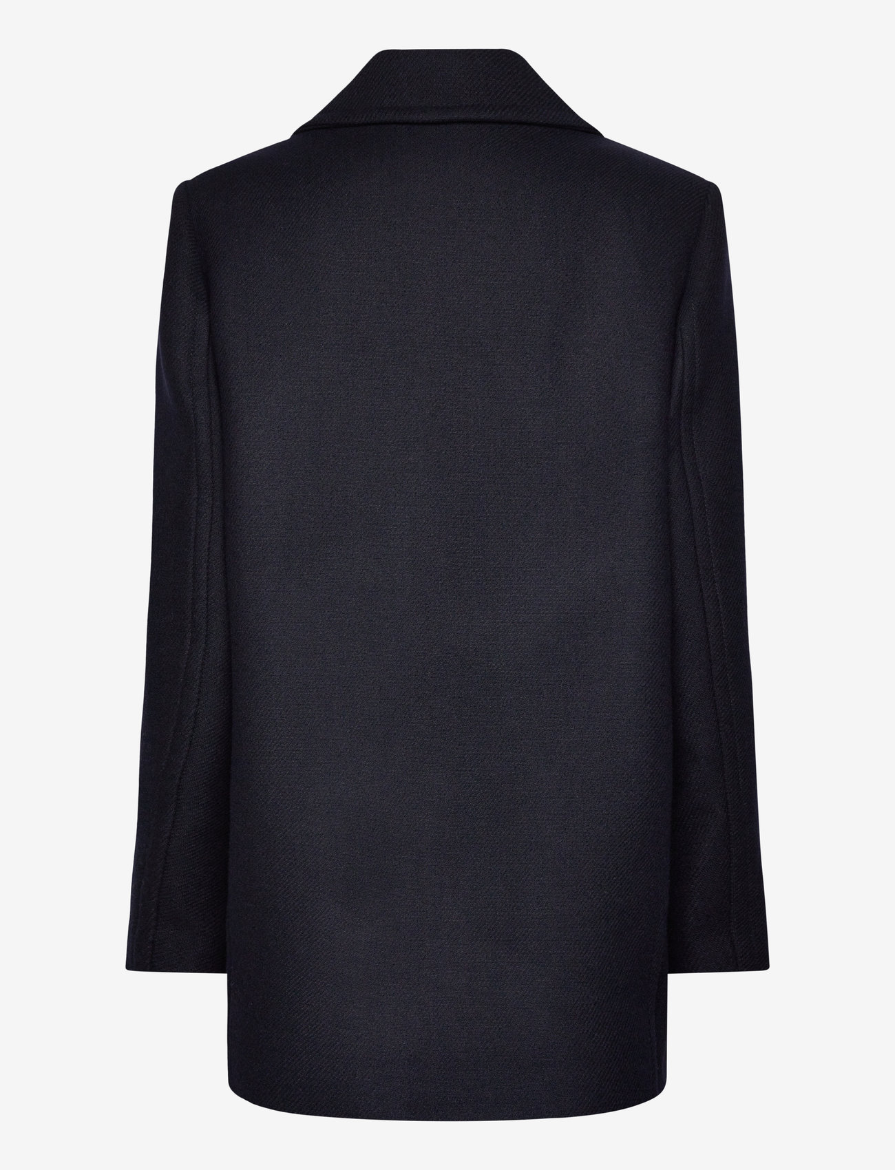 Mango - Structured oversize wool coat - navy - 1