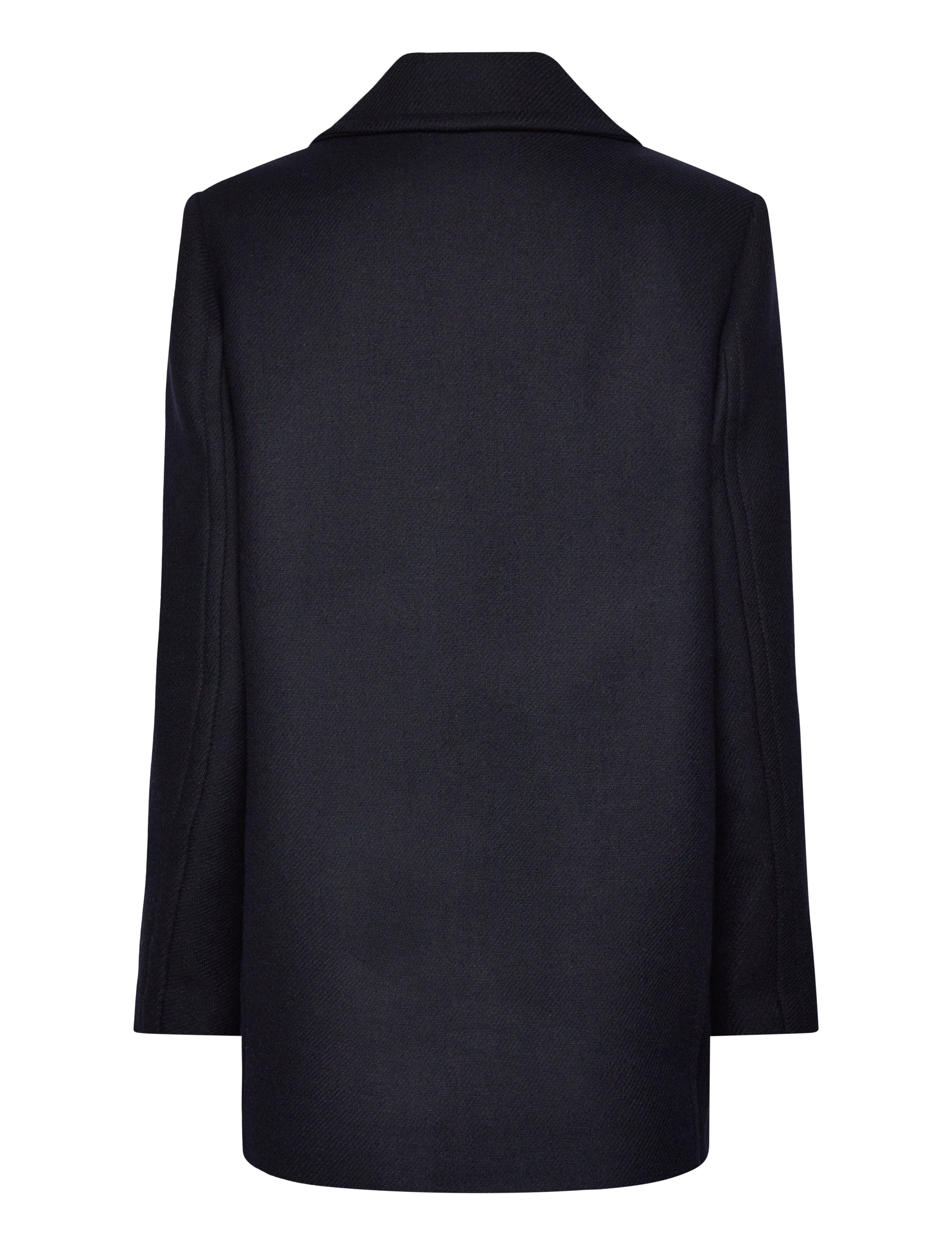 Mango - Structured oversize wool coat - ytterkläder - navy - 2