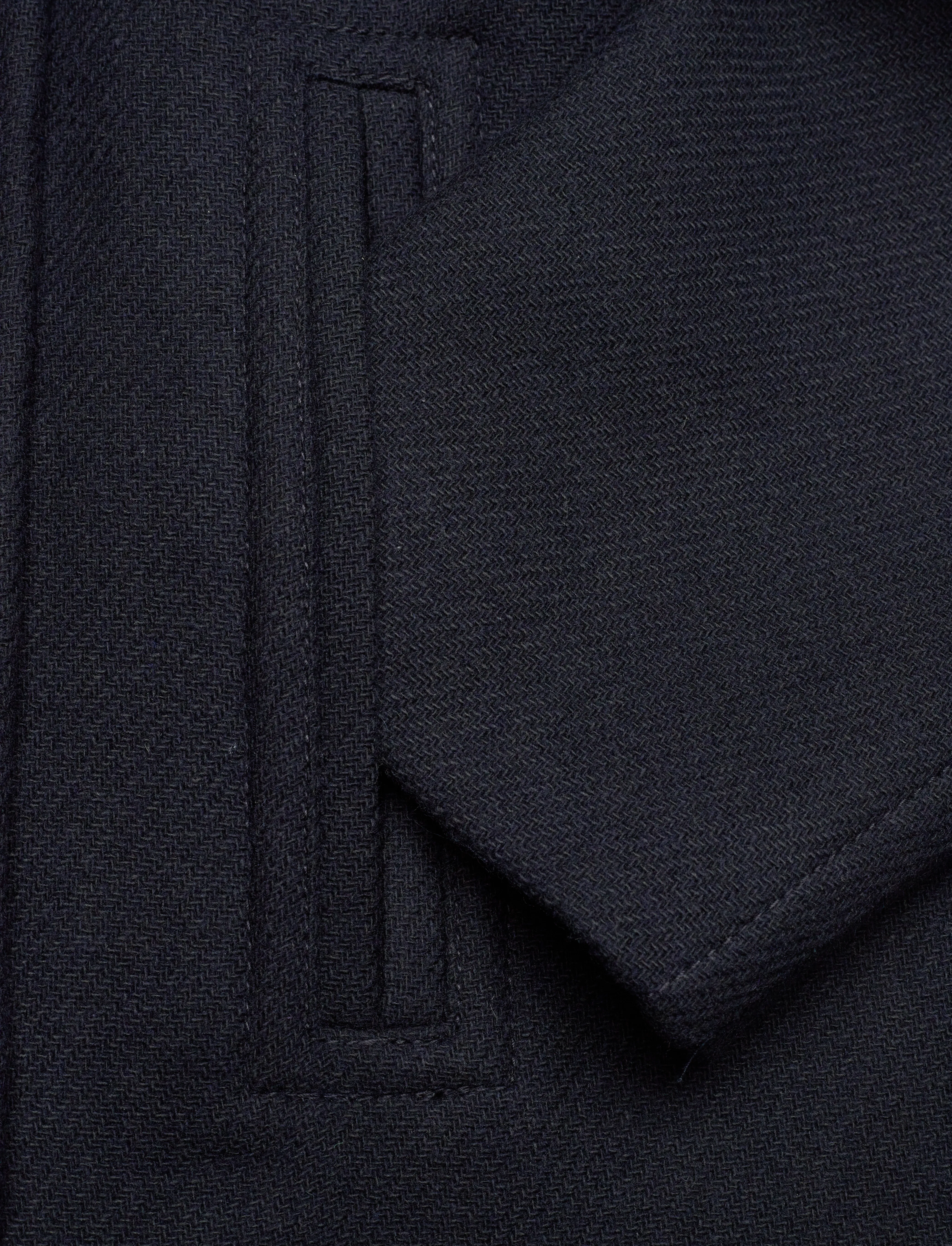 Mango - Structured oversize wool coat - ytterkläder - navy - 5