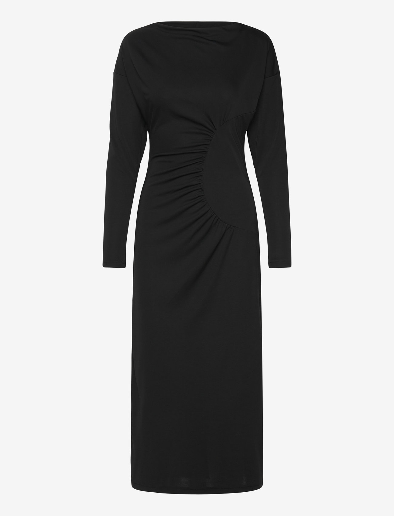 Mango - Off-the-shoulder ruffled dress - festtøj til outletpriser - black - 1