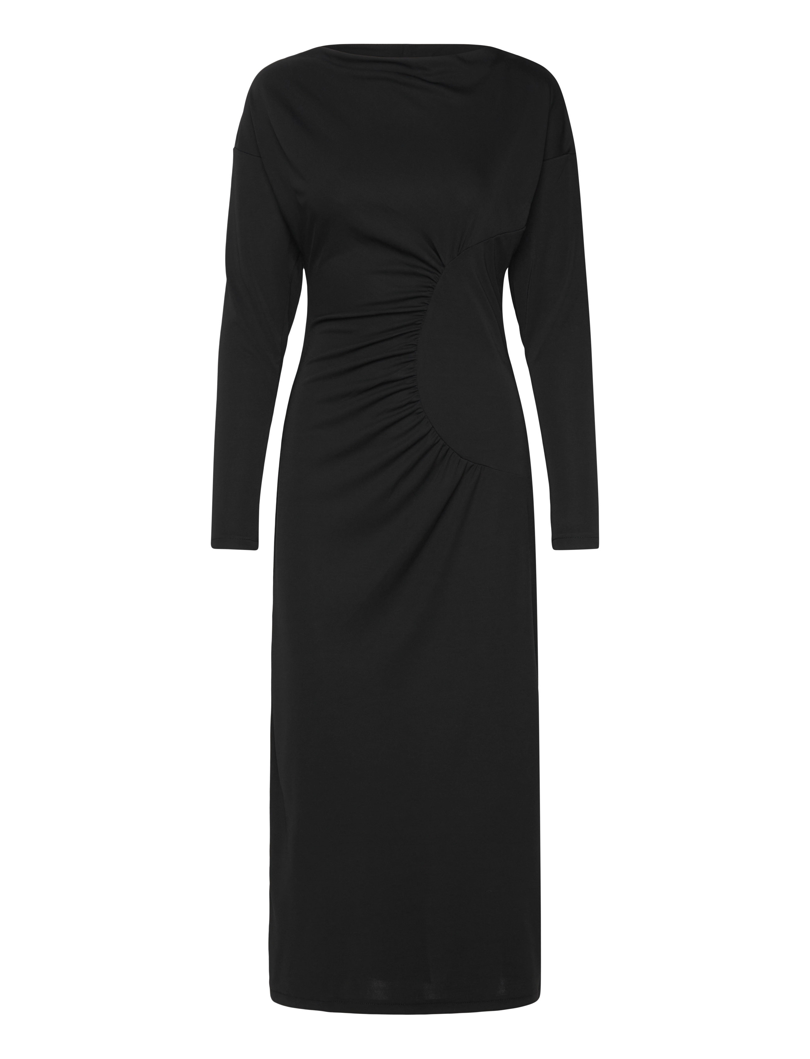 Mango Off-the-shoulder ruffled dress - Mango - BLACK / black