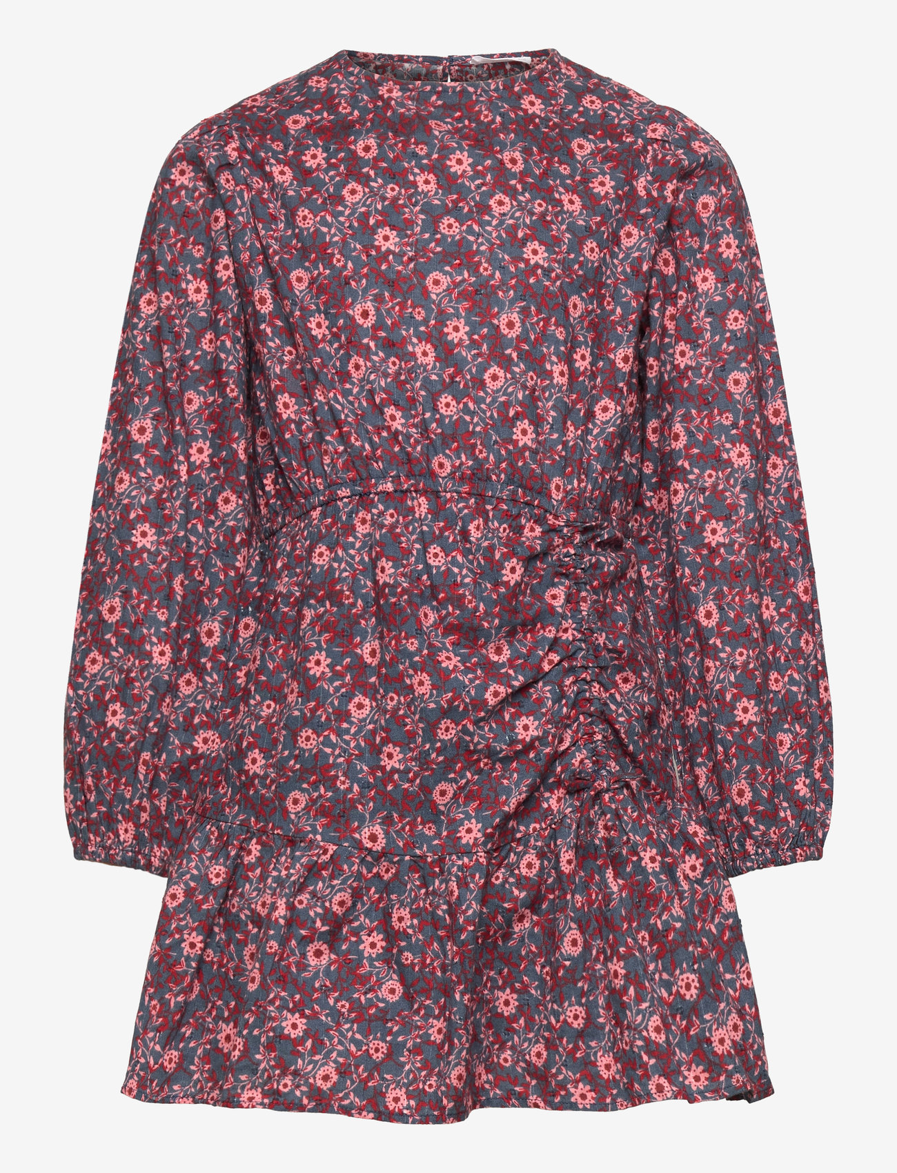 Mango - Ruched floral dress - navy - 0