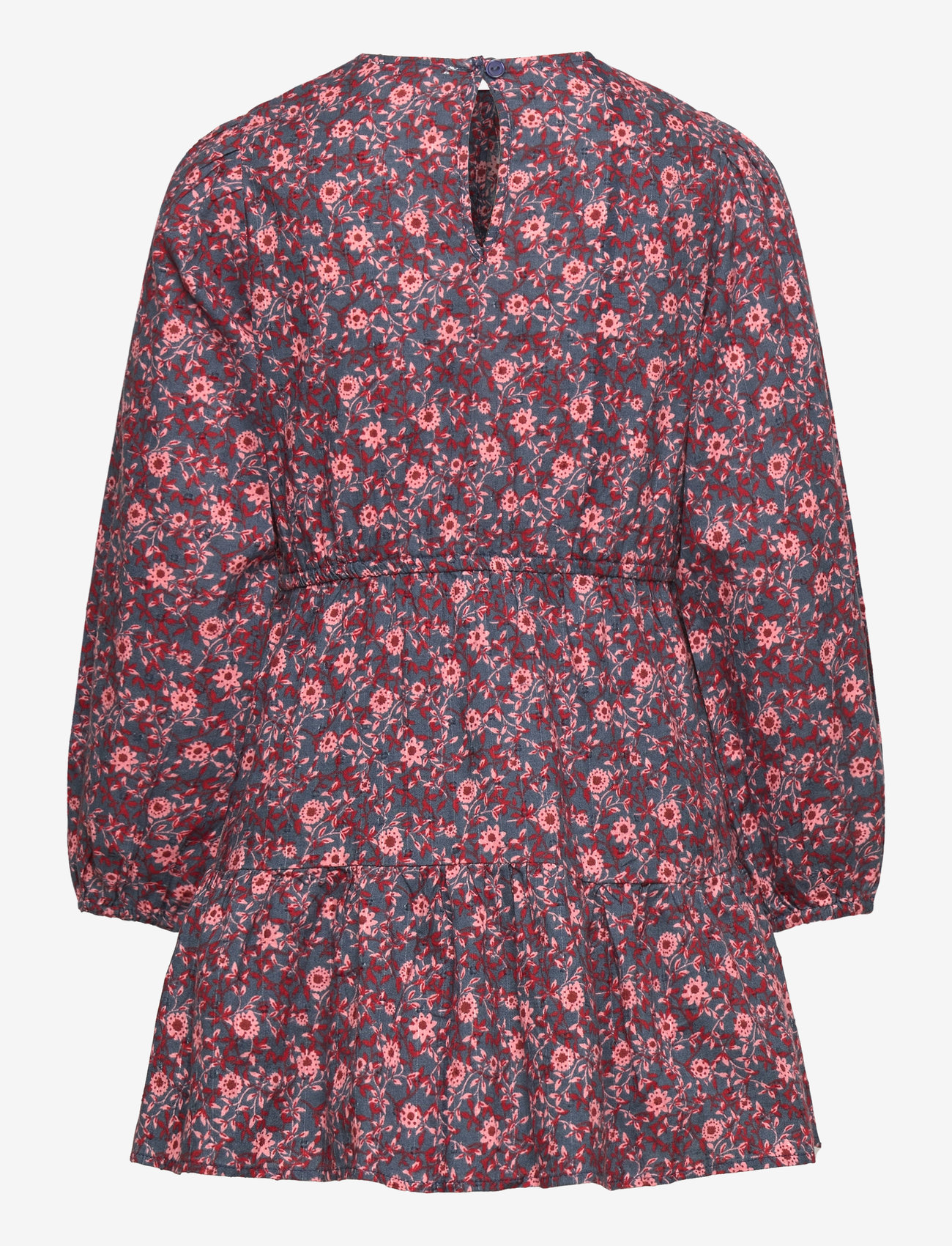 Mango - Ruched floral dress - navy - 1