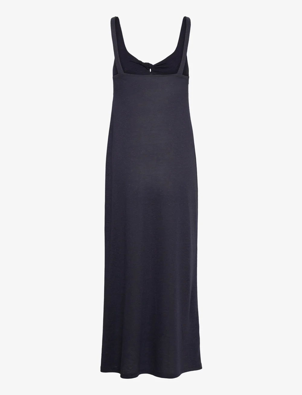 Mango - Linen dress with knot detail - sommerkleider - navy - 1