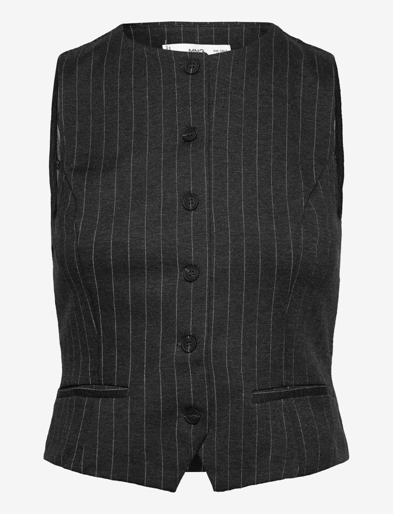 Mango - Roma knitted gilet - grey - 1