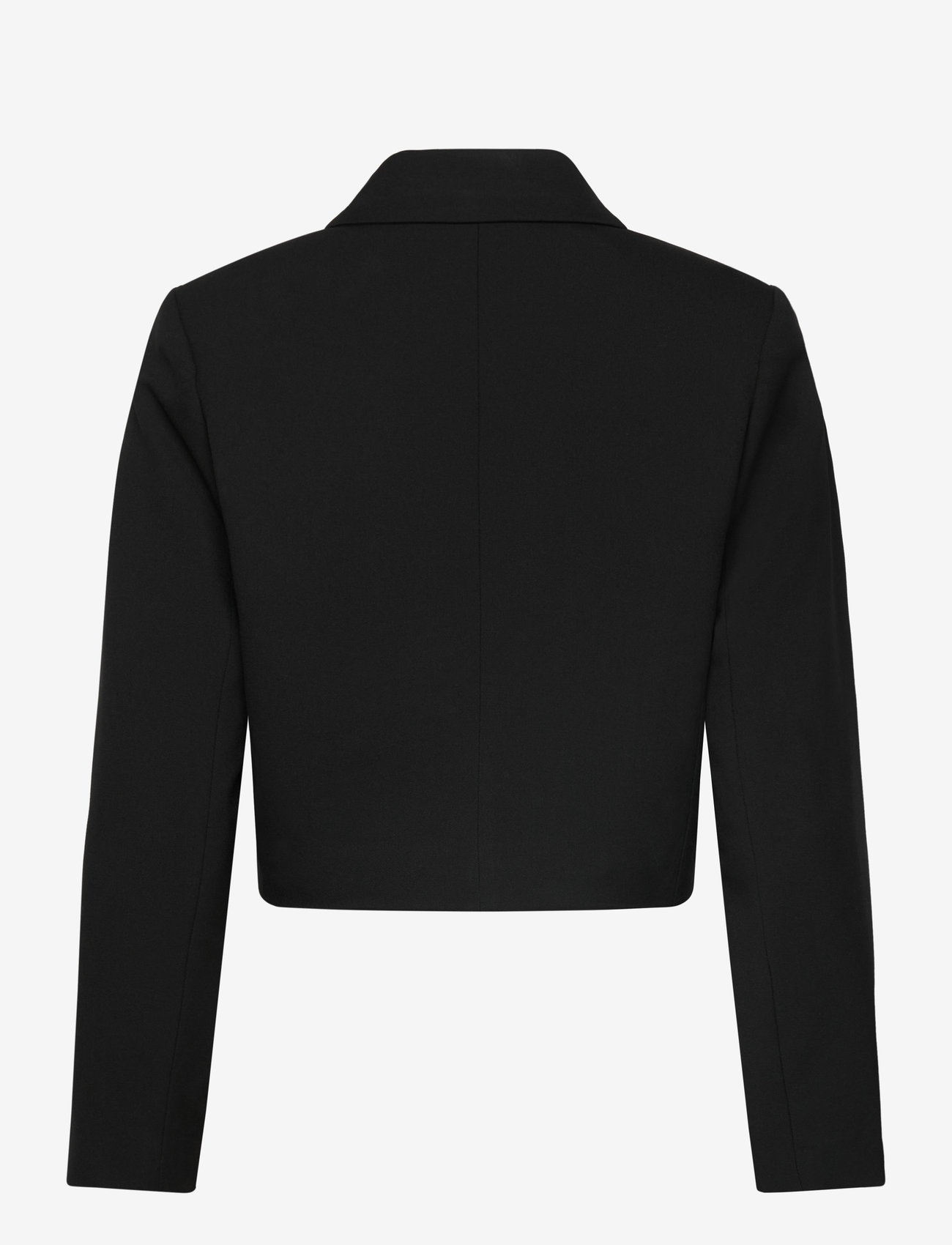 Mango - Cropped jacket with pockets - black - 2