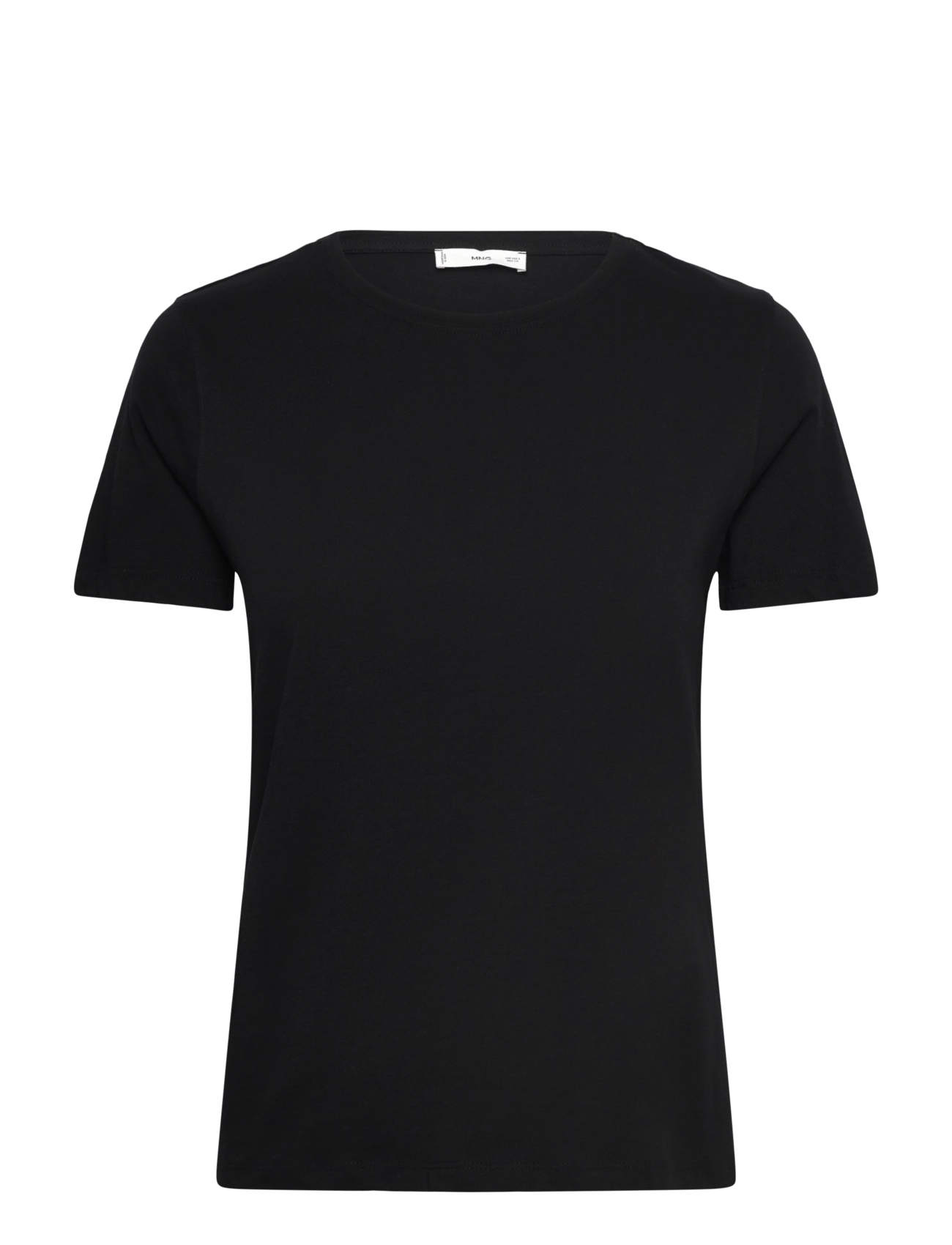 Short-sleeved cotton t-shirt - BLACK