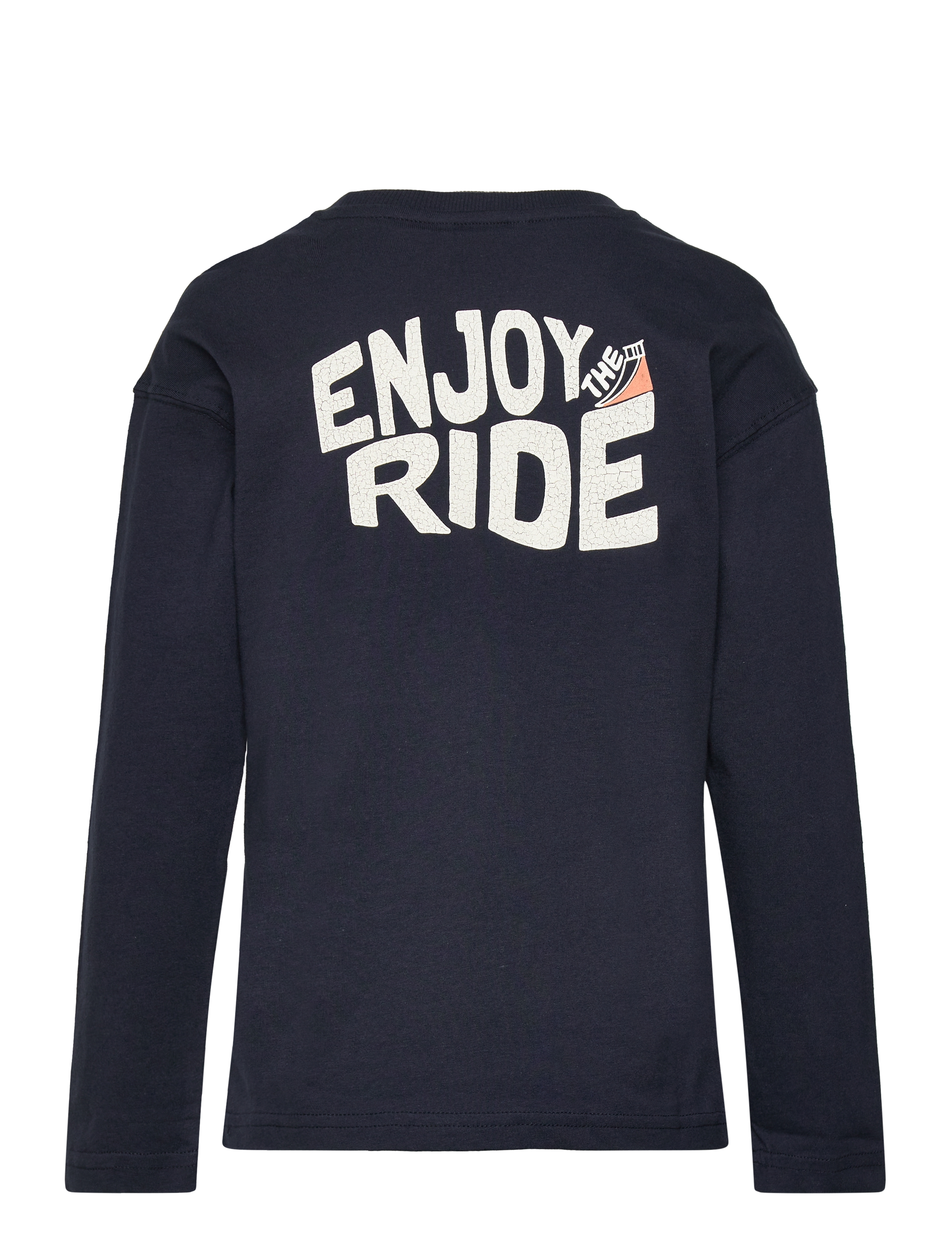 Mango - Printed cotton-blend T-shirt - navy - 1