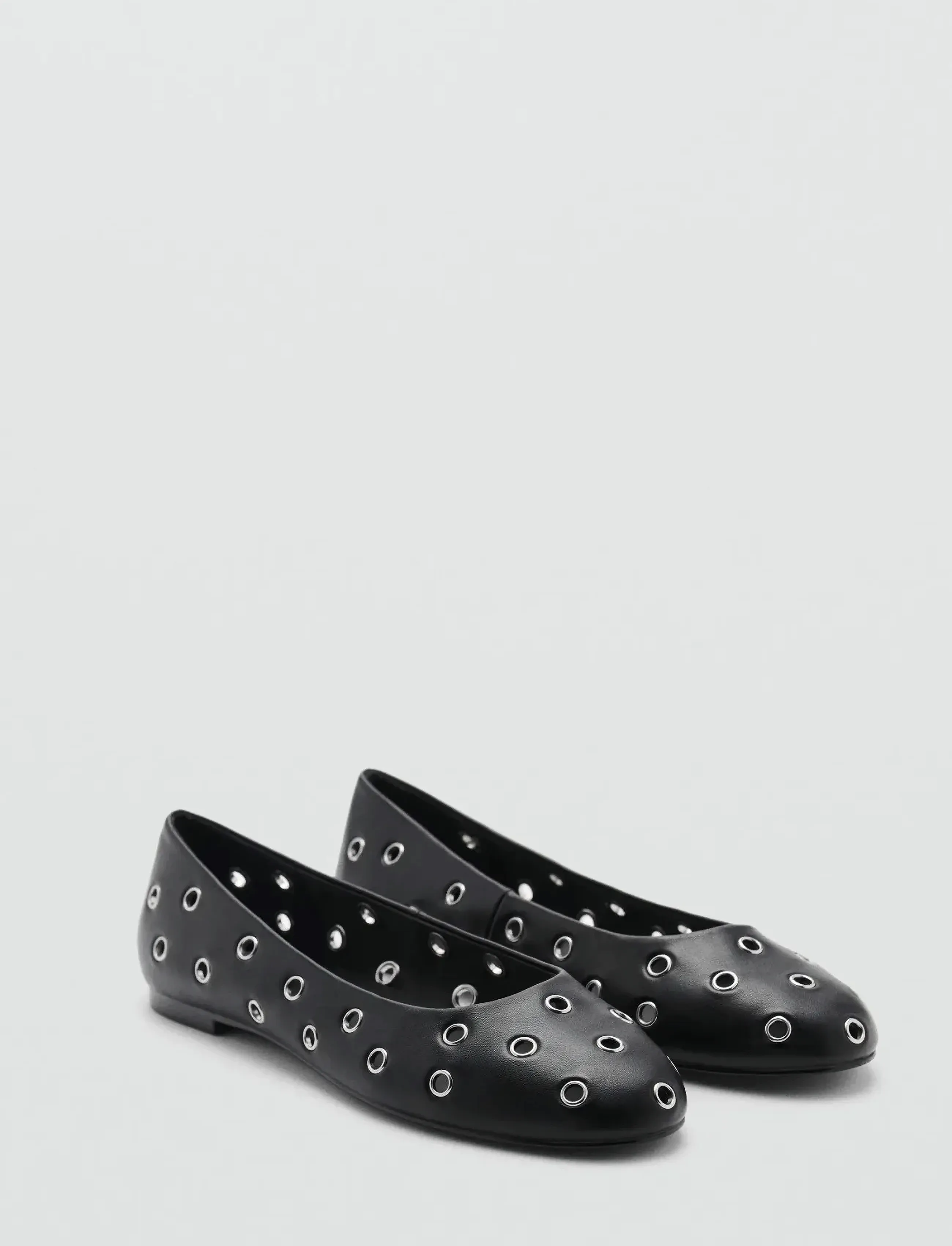 Mango Die-Cut Ballerinas, 38, Black, Sko > Ballerinaer, Dame