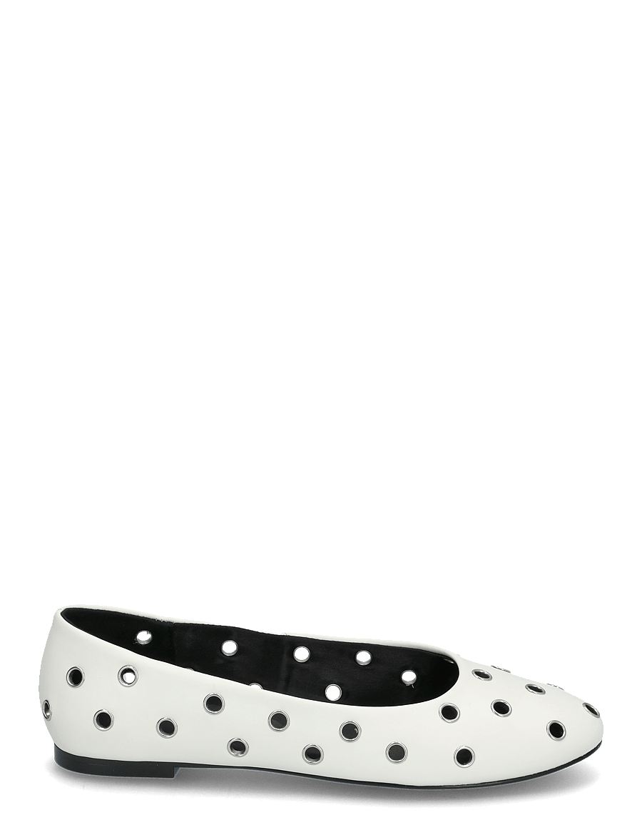 Mango - Die-cut ballerinas - konfirmationstøj - white - 2