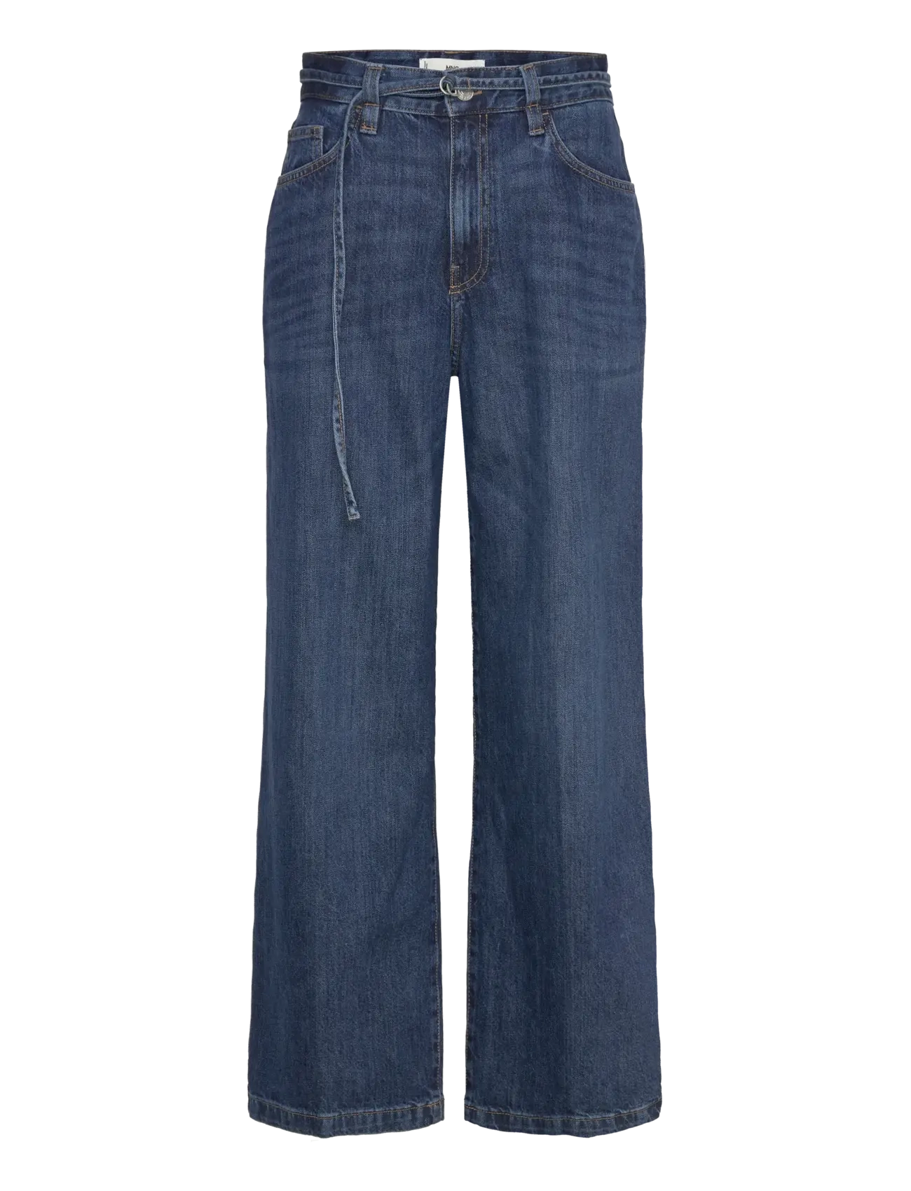 Wide-leg jeans with belt - OPEN BLUE