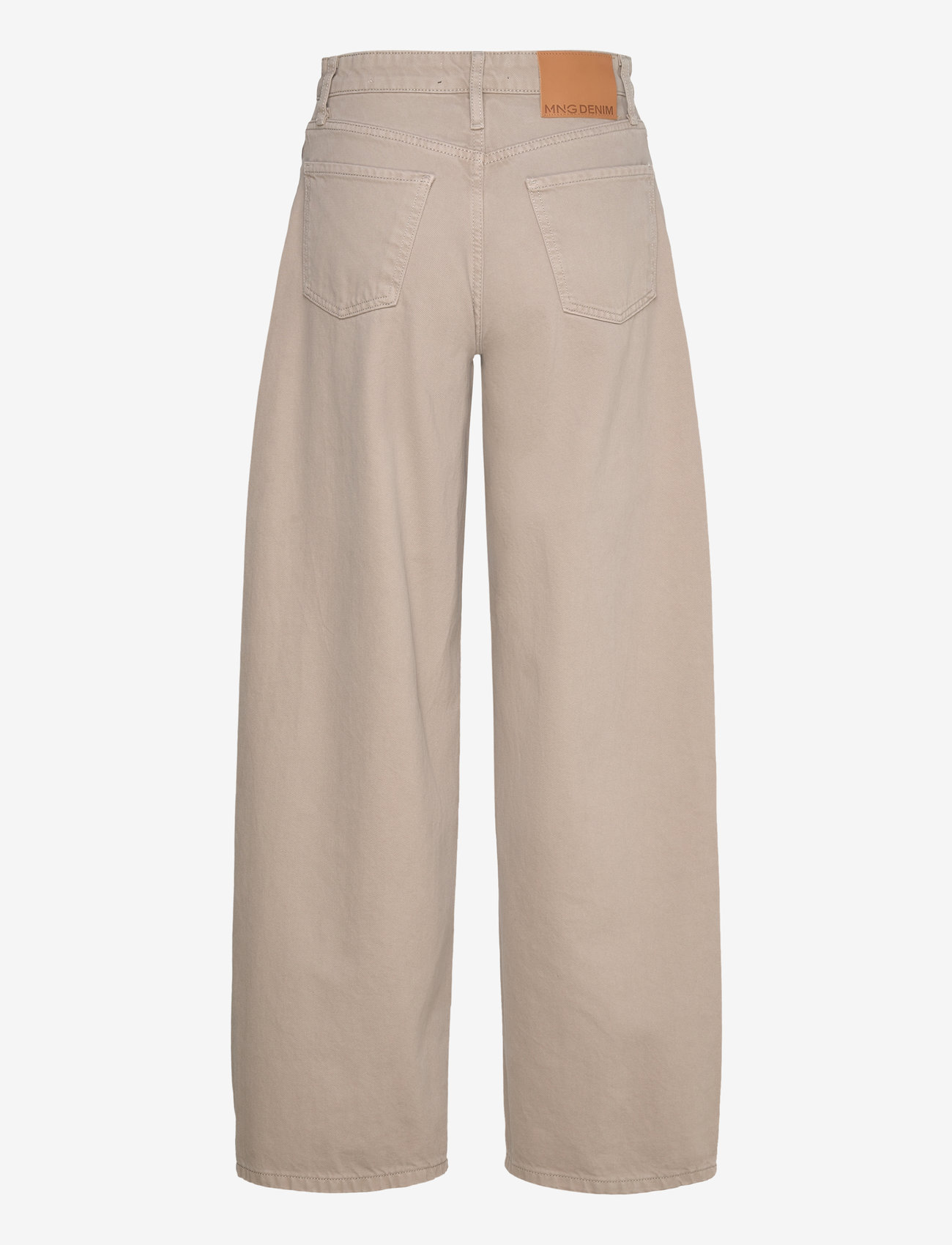 Mango - Wide leg jeans with zip - brede jeans - grey - 1