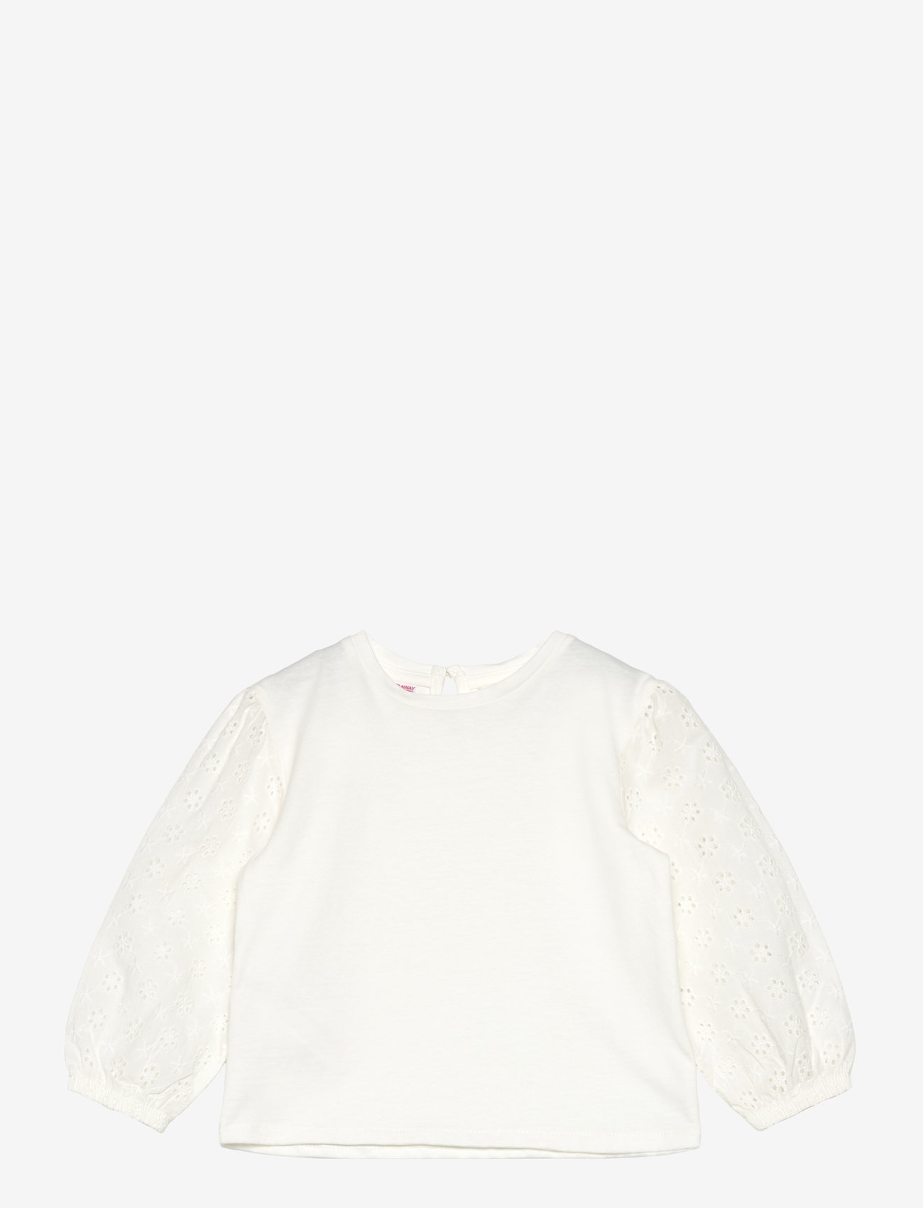 Mango - Embroidered sleeve T-shirt - langærmede t-shirts - natural white - 0