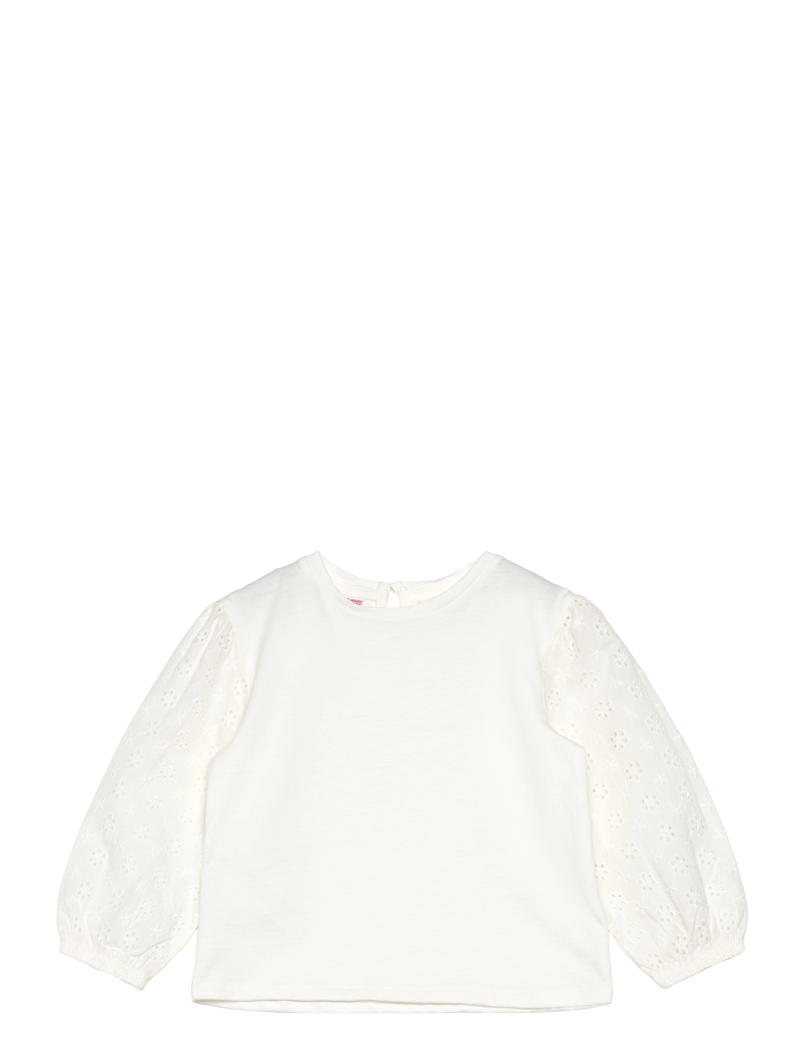Embroidered sleeve T-shirt - NATURAL WHITE