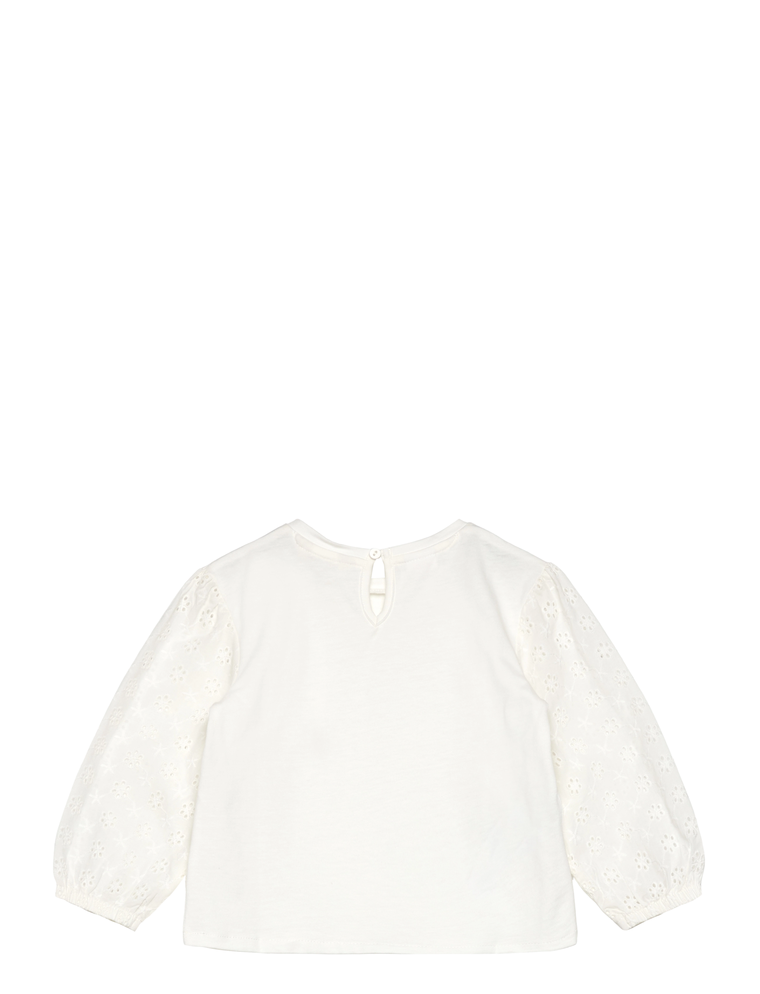 Mango - Embroidered sleeve T-shirt - t-shirts - natural white - 1