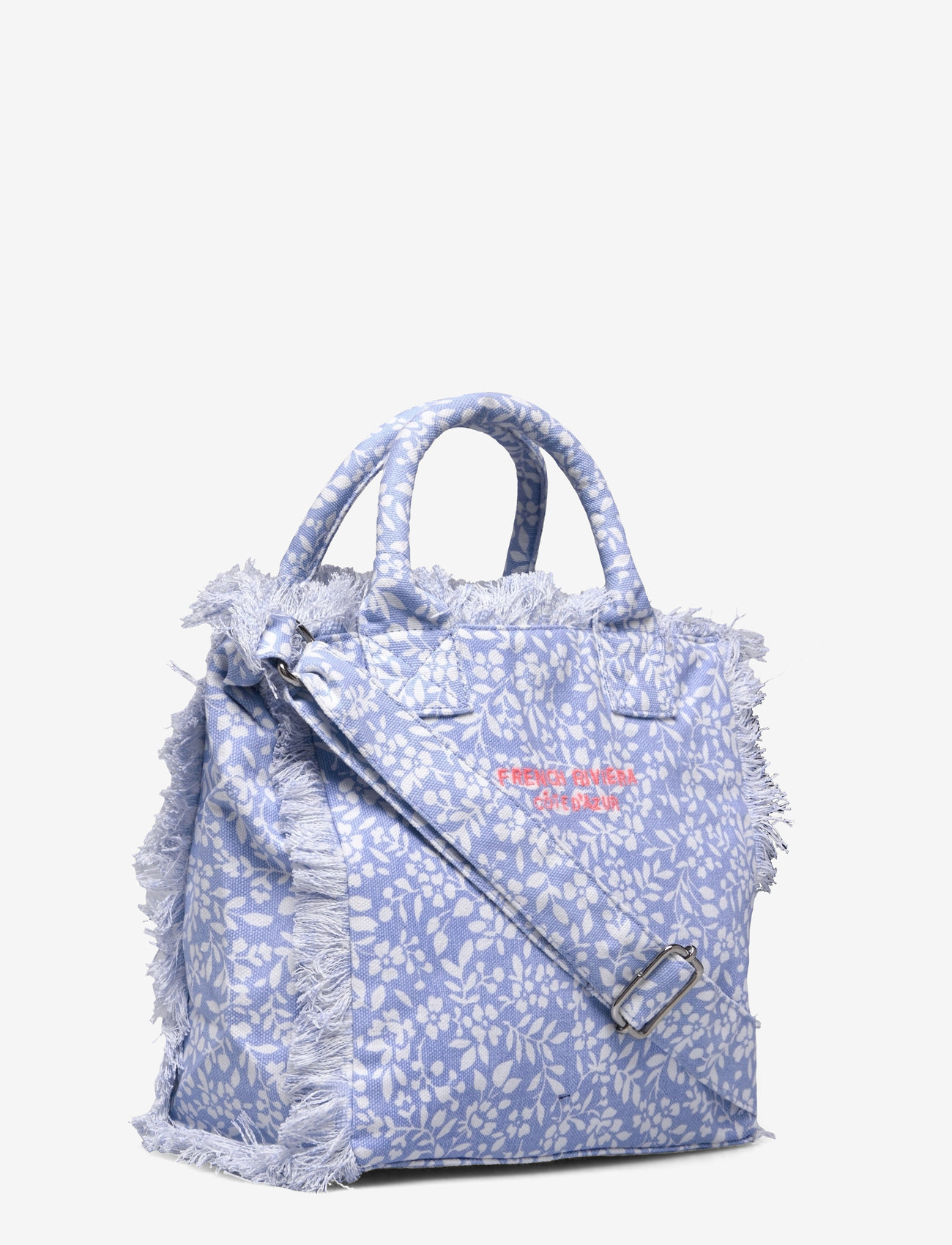 Mango - Floral-print mini tote - lt-pastel blue - 2