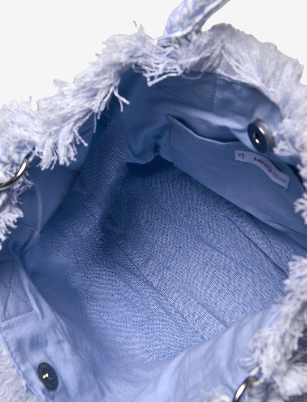 Mango - Floral-print mini tote - lt-pastel blue - 3