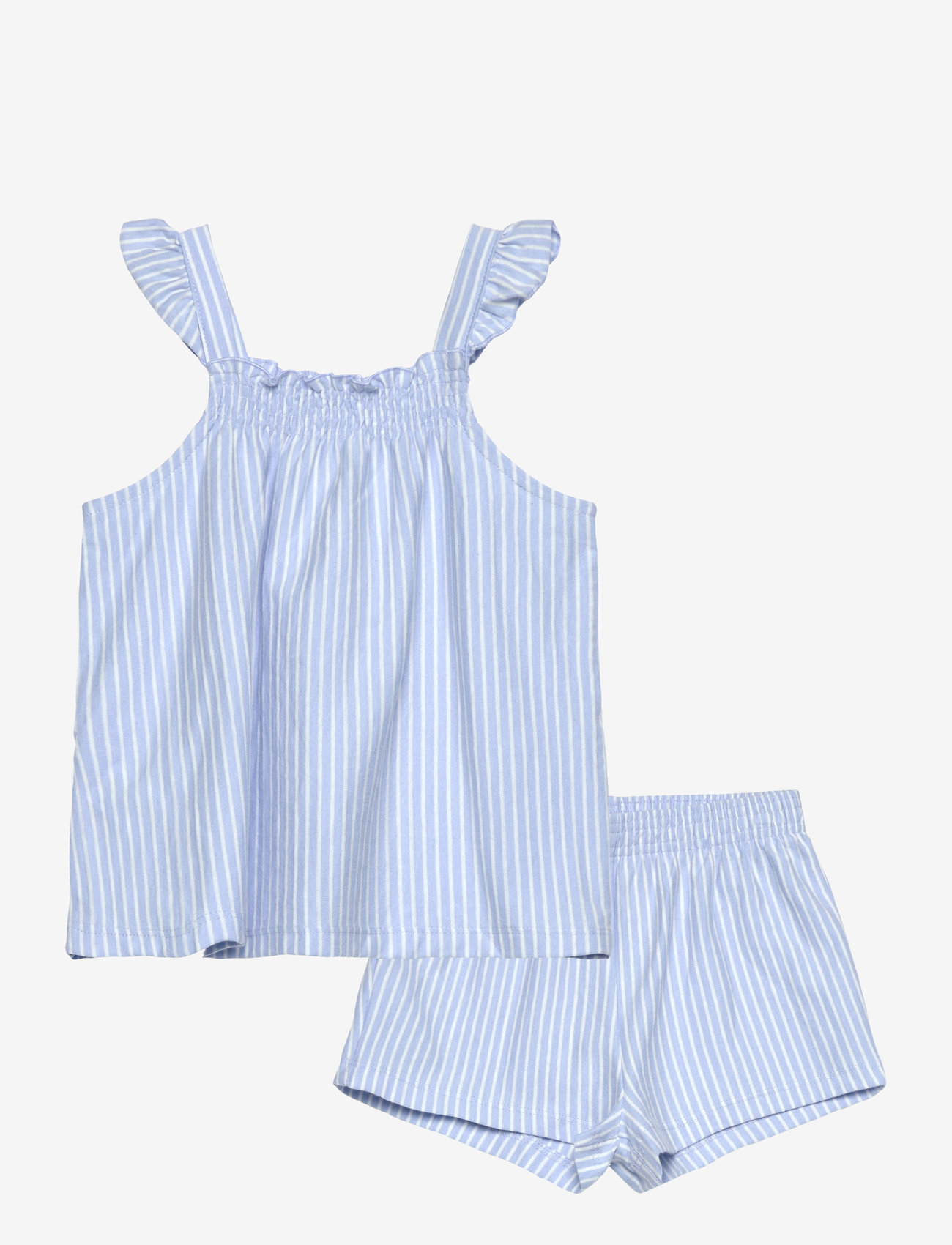 Mango - Striped cotton pyjama pack - lt-pastel blue - 0