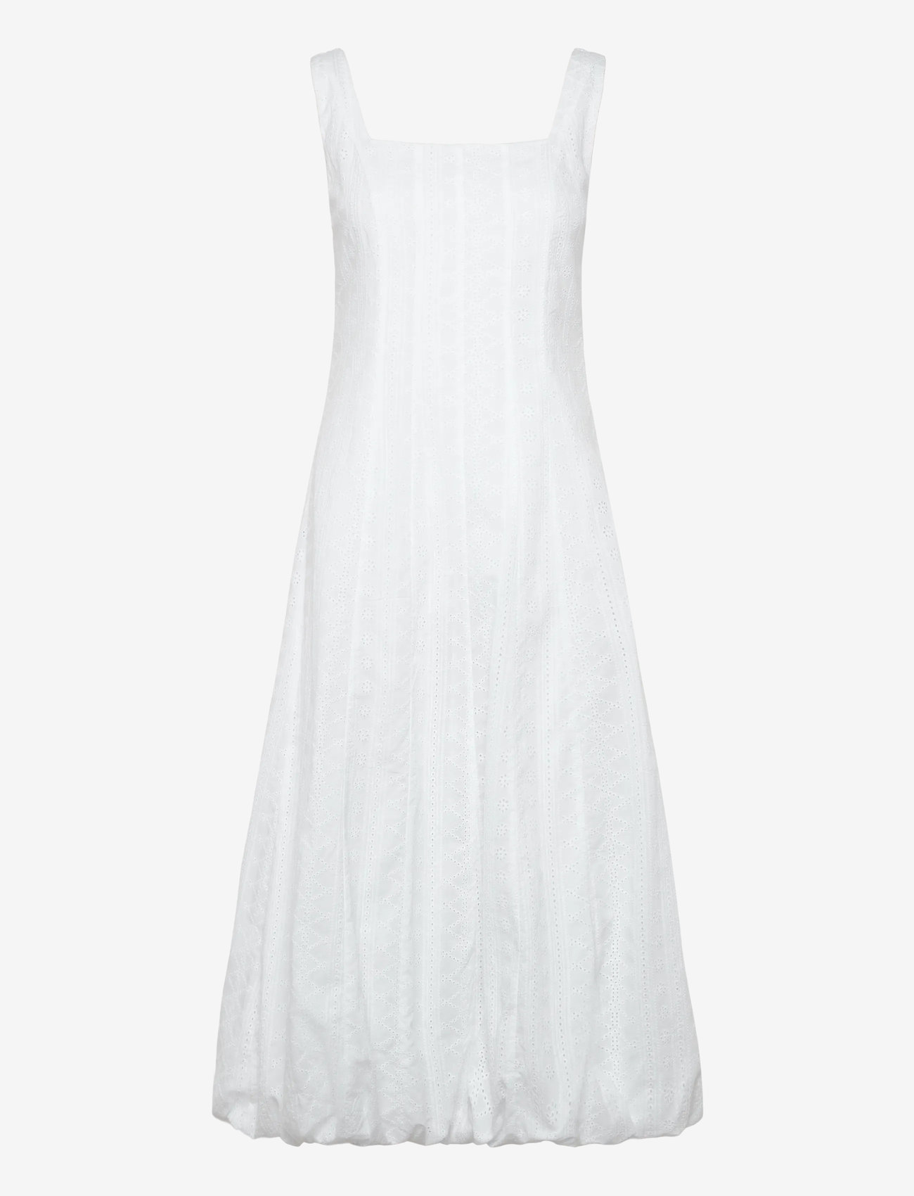 Mango - Embroidered dress with puffed hem - rippijuhlat - white - 0