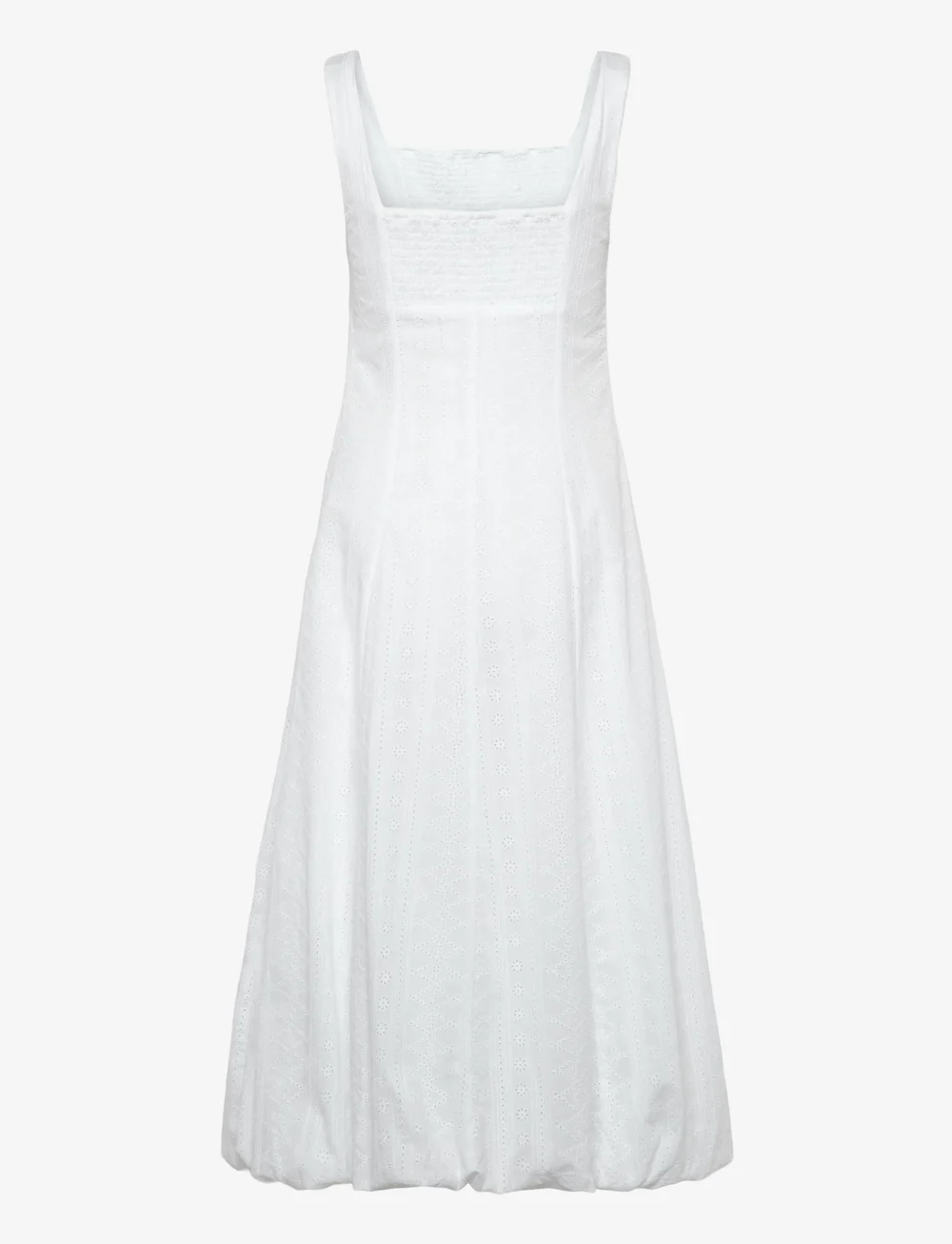 Mango - Embroidered dress with puffed hem - konfirmationstøj - white - 1