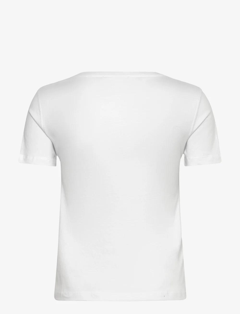 Mango - V-neck cotton T-shirt - t-shirts - white - 2