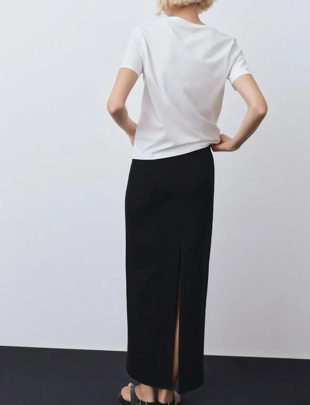 Mango - V-neck cotton T-shirt - t-shirts - white - 3