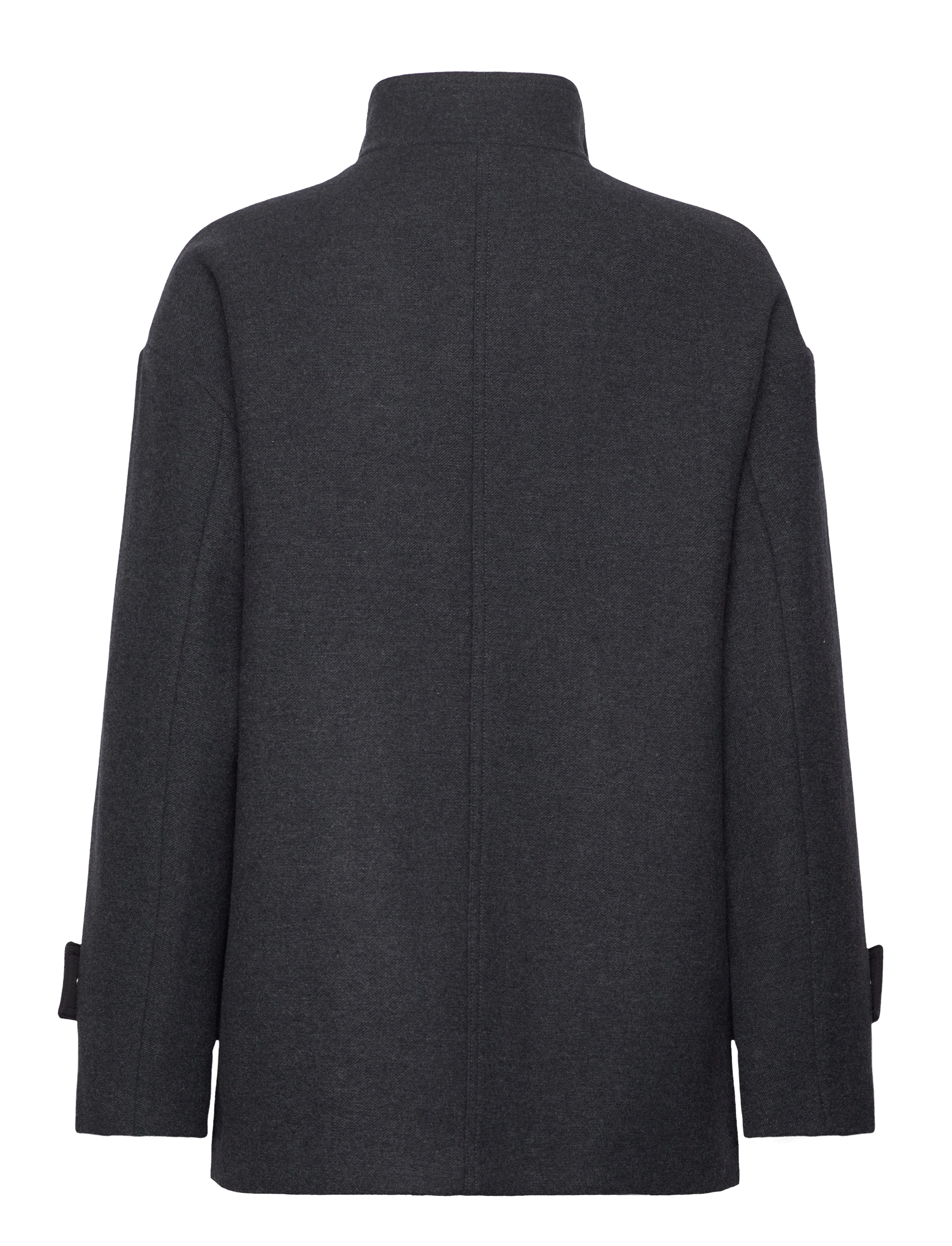 Mango - High neck midi wool coat - wollmäntel - medium grey - 2