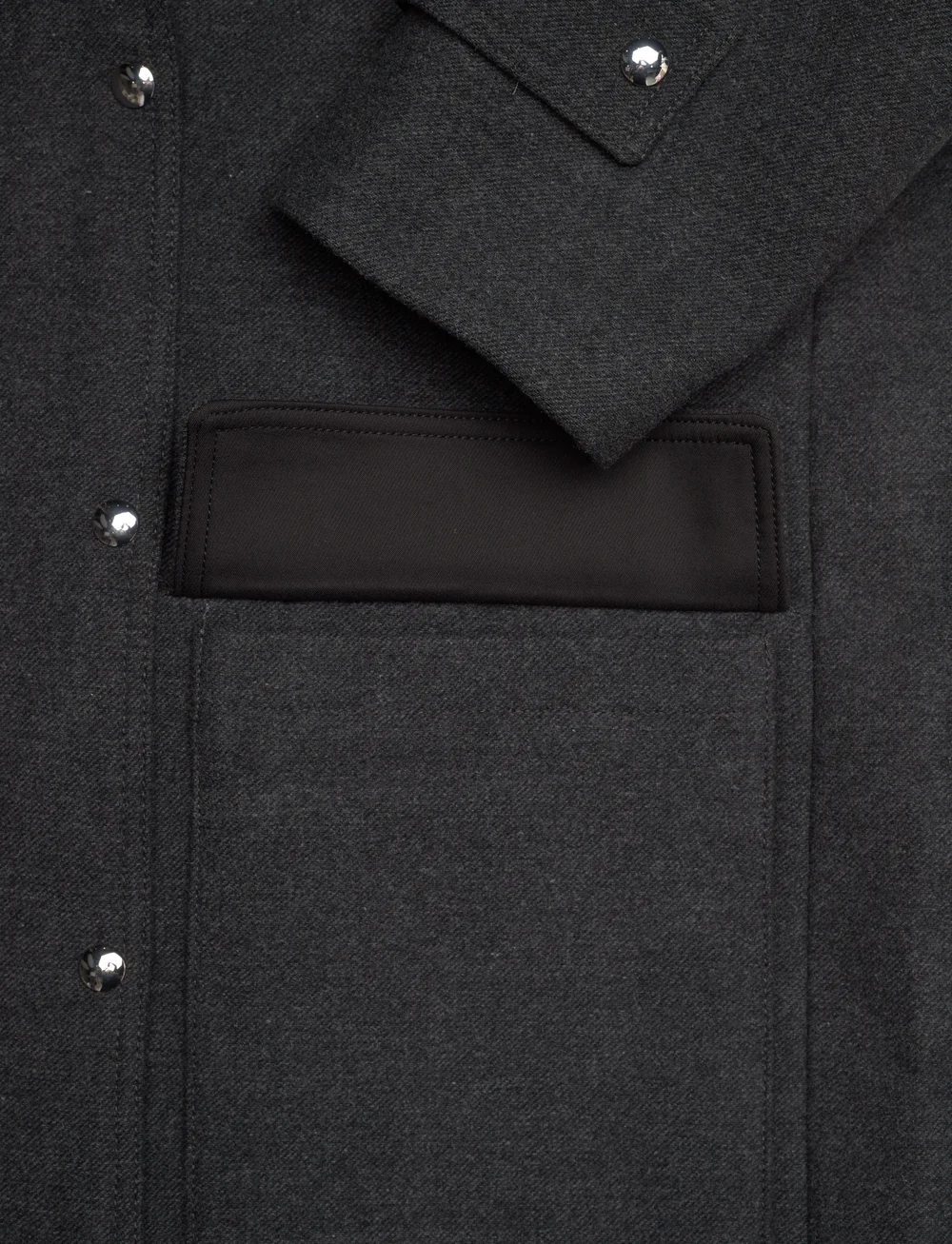 Mango - High neck midi wool coat - ullkåper - medium grey - 5