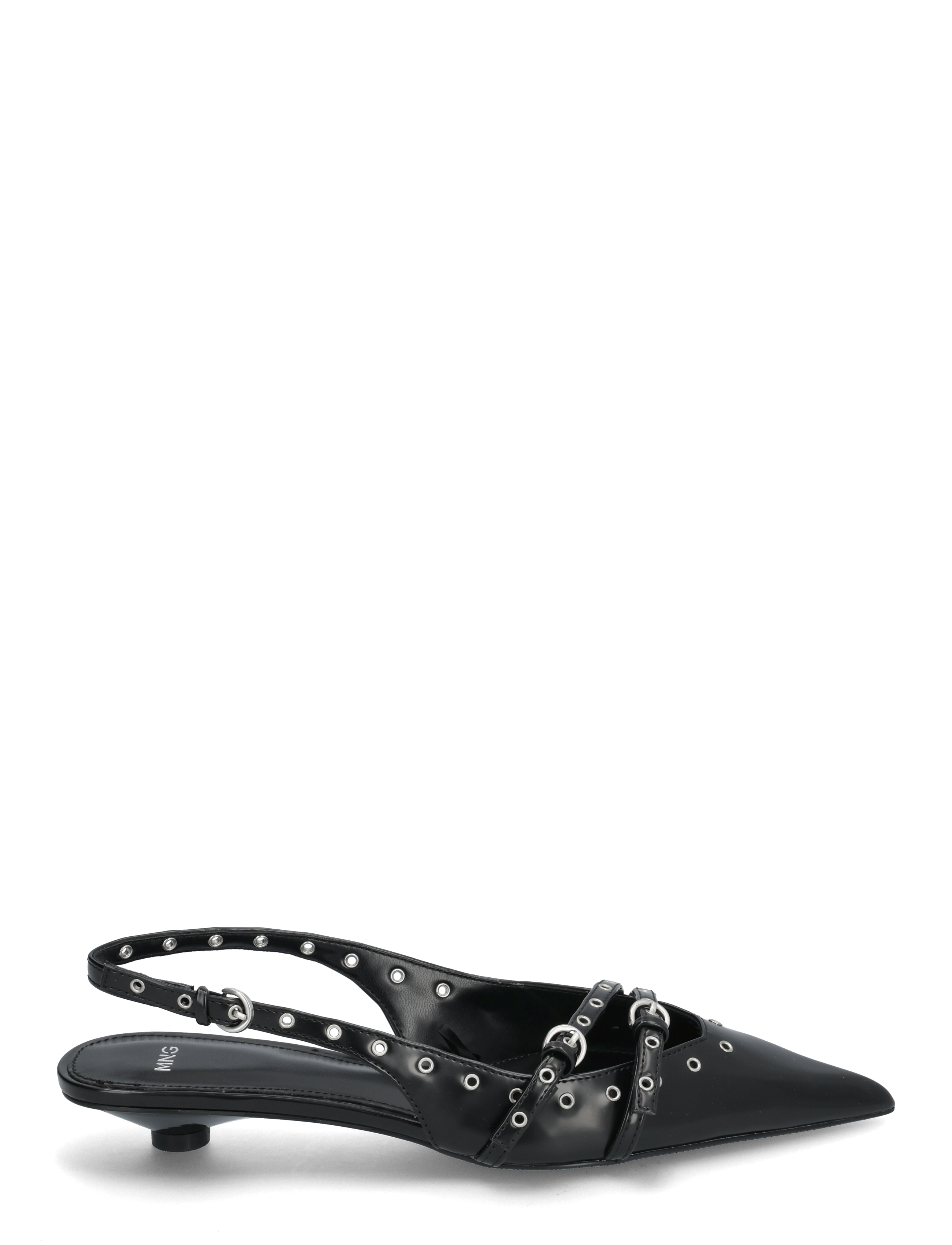 Mango - Die-cut kitten shoes - kvinner - black - 2