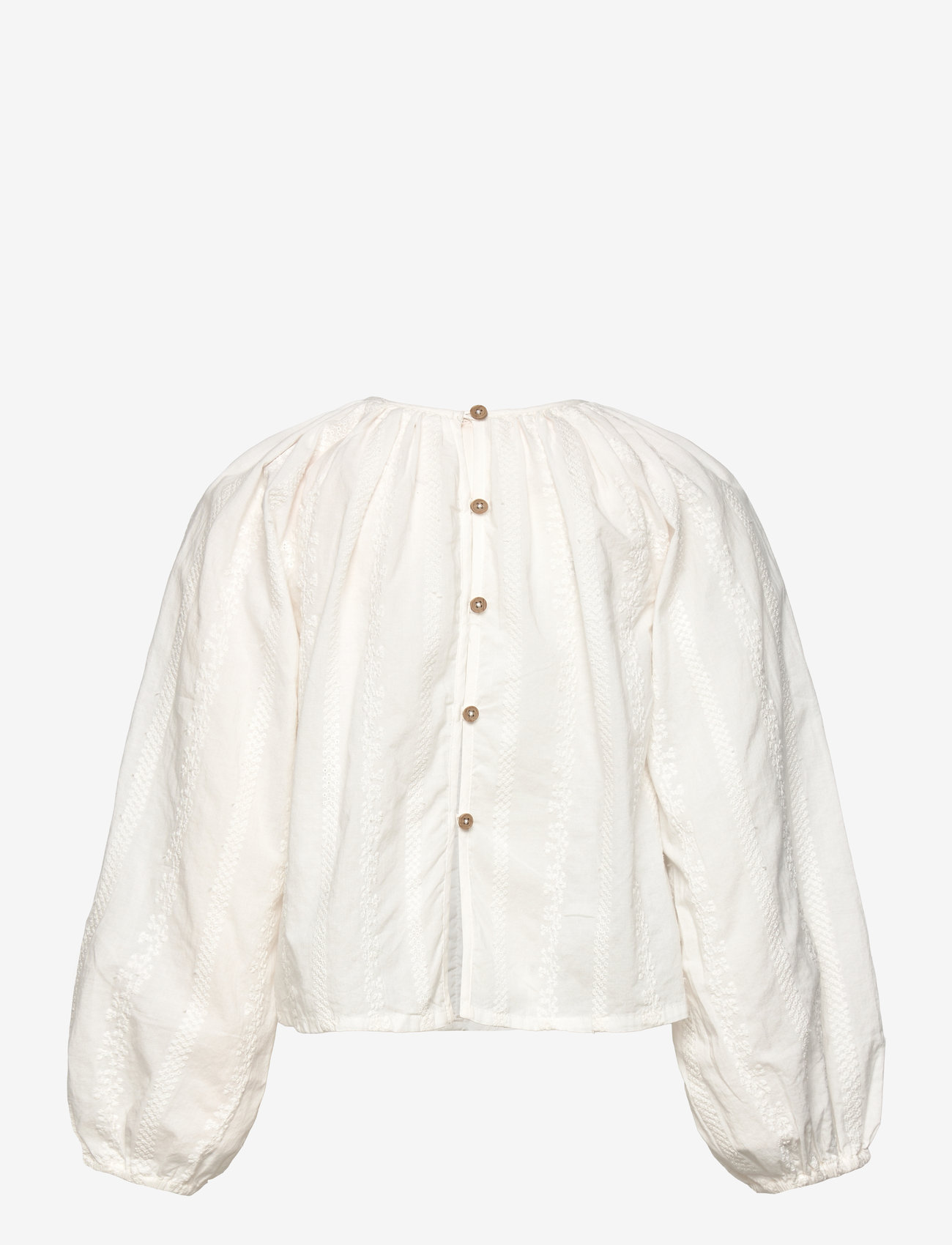 Mango - Cotton blouse with embroidered details - laveste priser - white - 1
