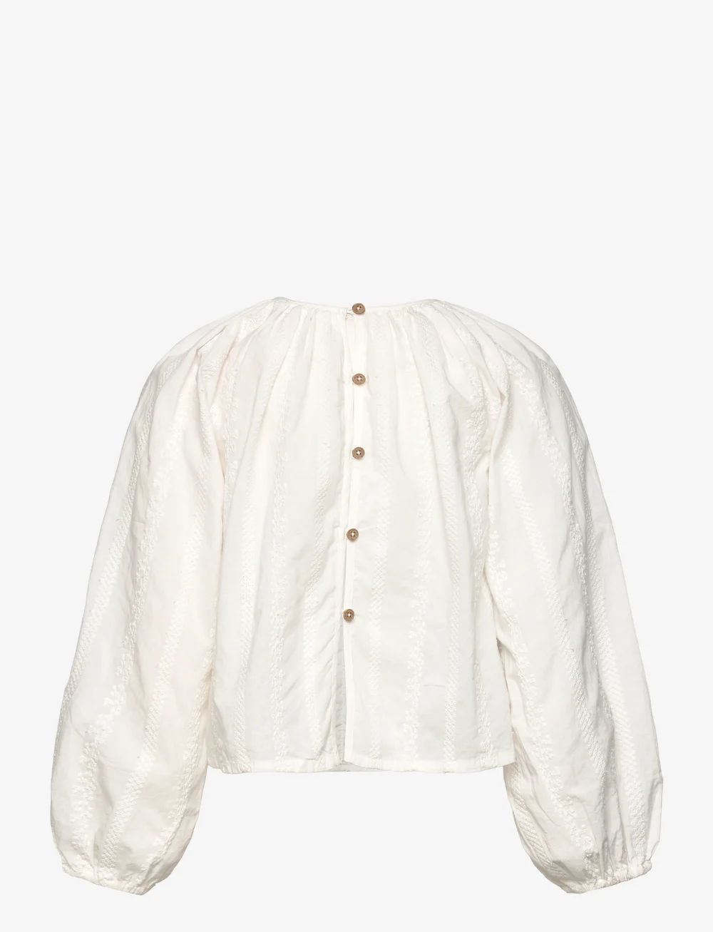 Mango - Cotton blouse with embroidered details - blusar & tunikor - white - 1