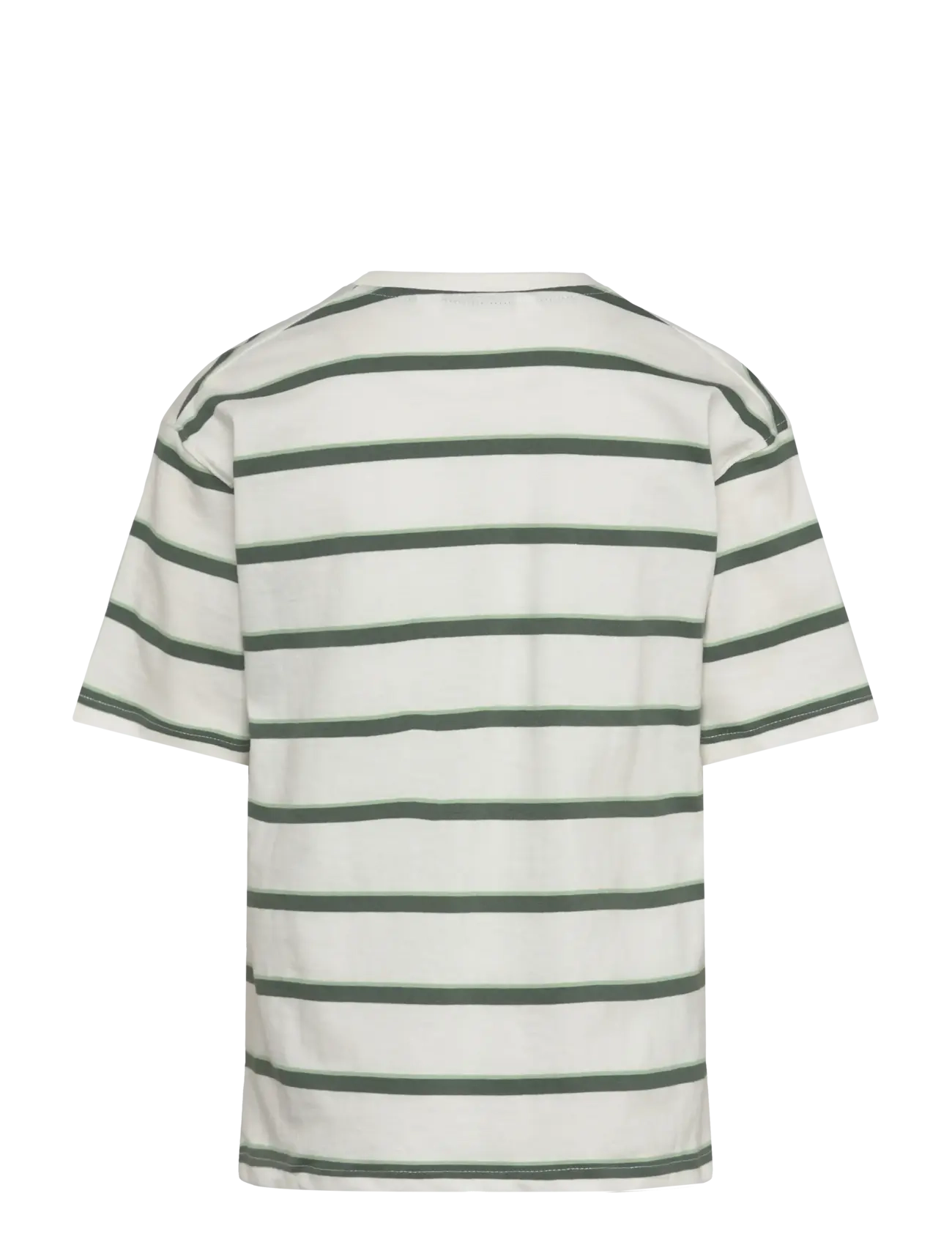 Mango - Striped short-sleeved t-shirt - green - 1