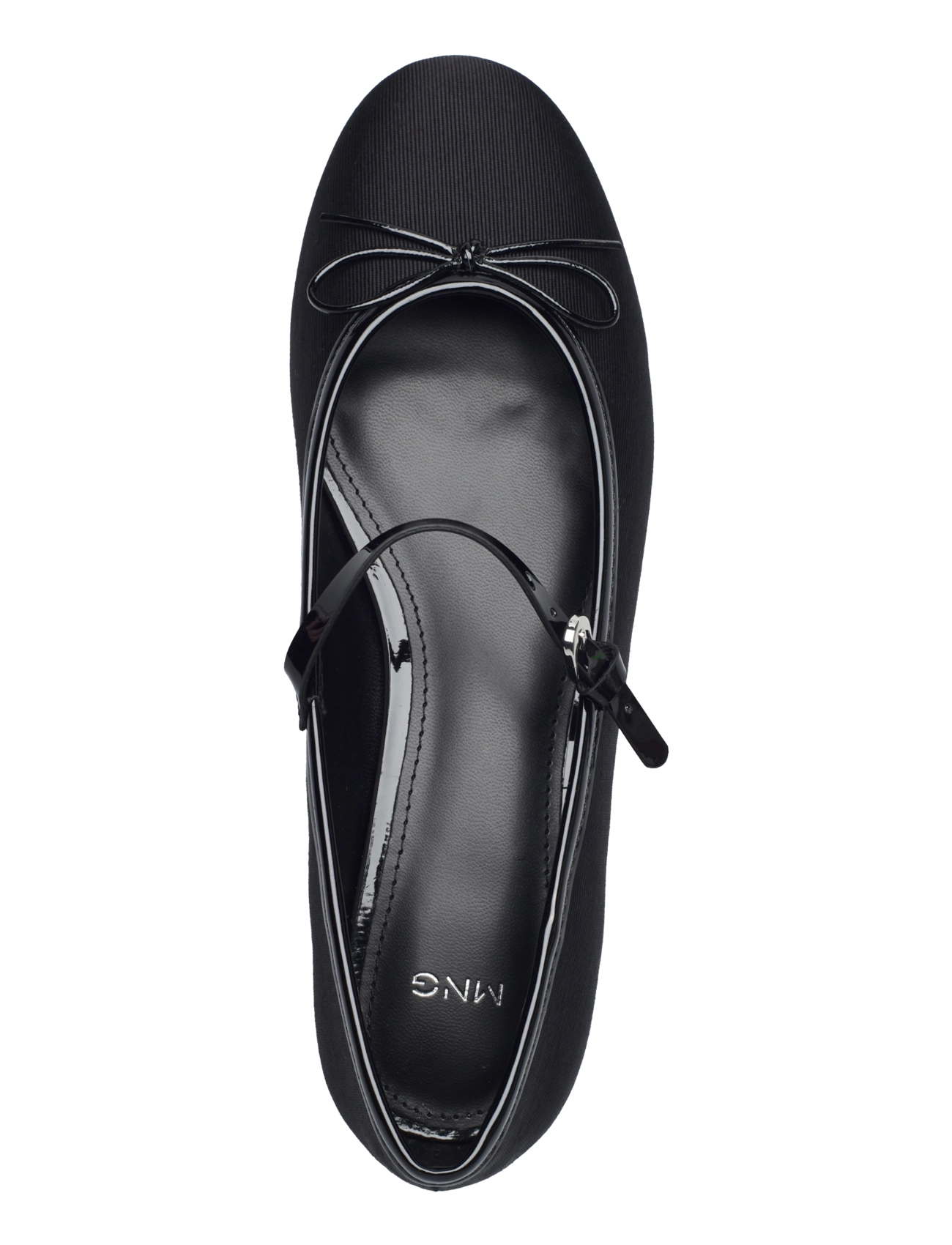 Mango - Ballerinas with strip and bow detail - laveste priser - black - 3