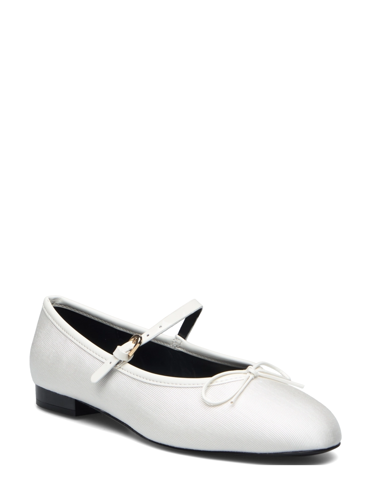 MANGO Ballerinas With Strip Und Bow Detail Weiß - 37 - Damen