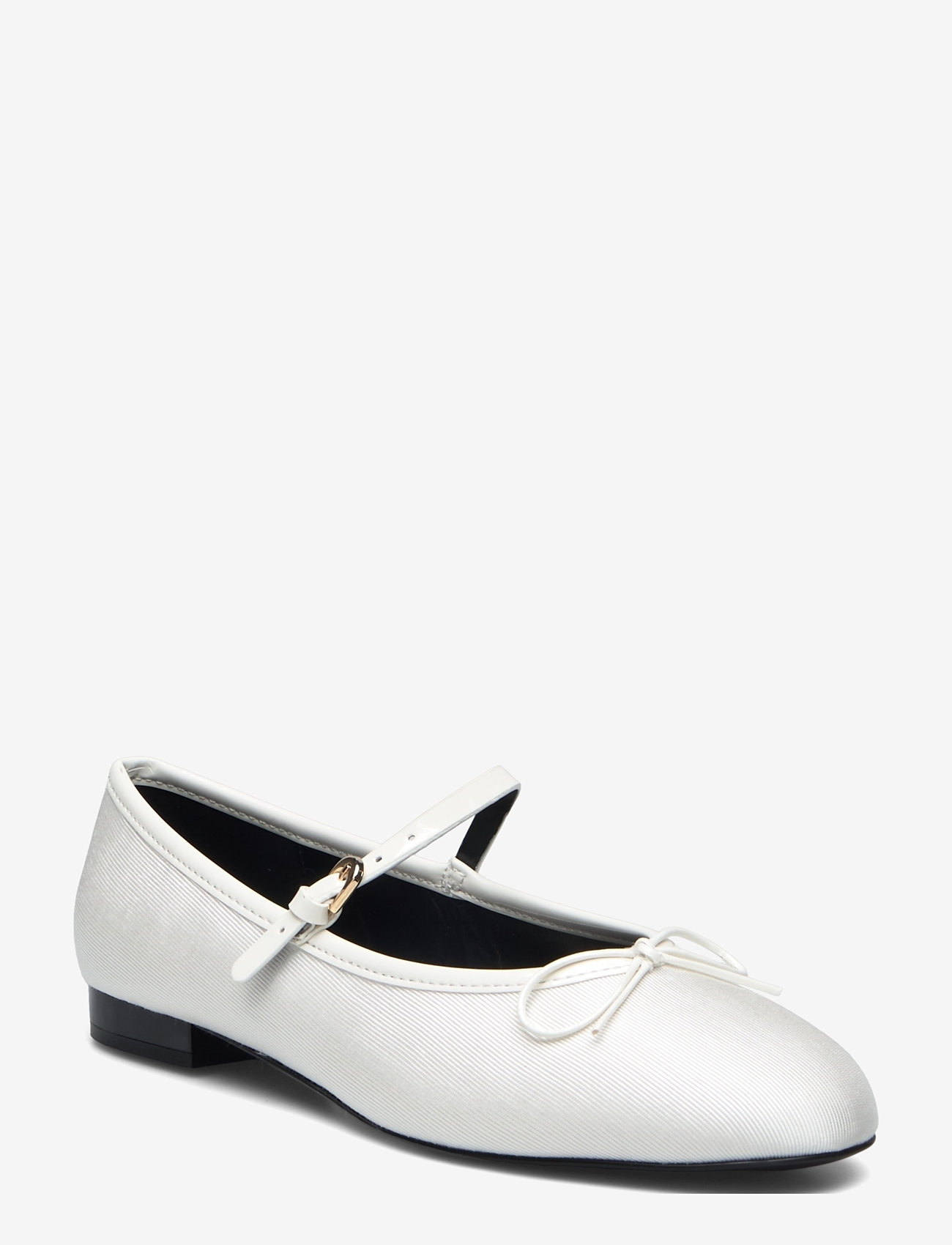 Mango - Ballerinas with strip and bow detail - konfirmationstøj - white - 0