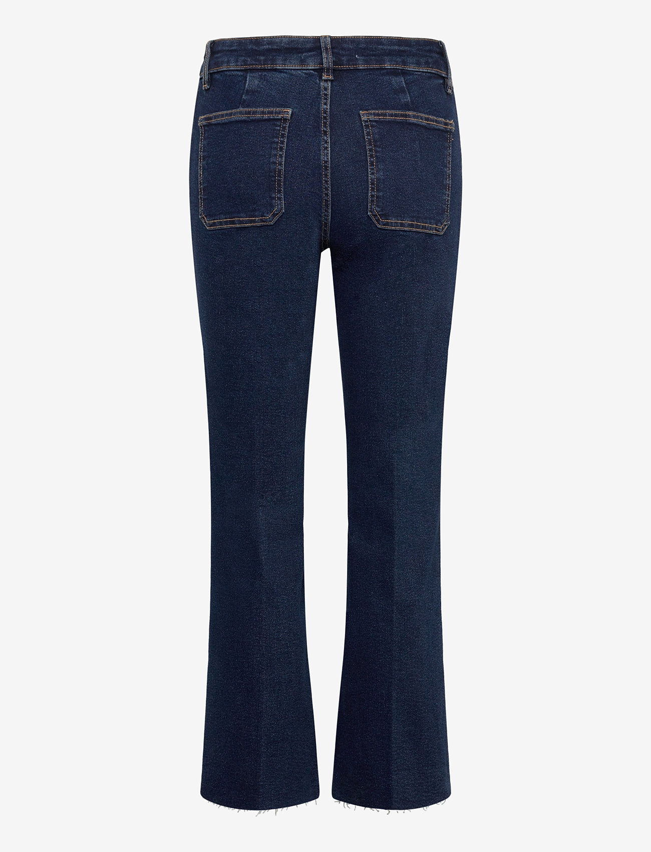 Mango - Flared cropped jeans with pockets - open blue - 1