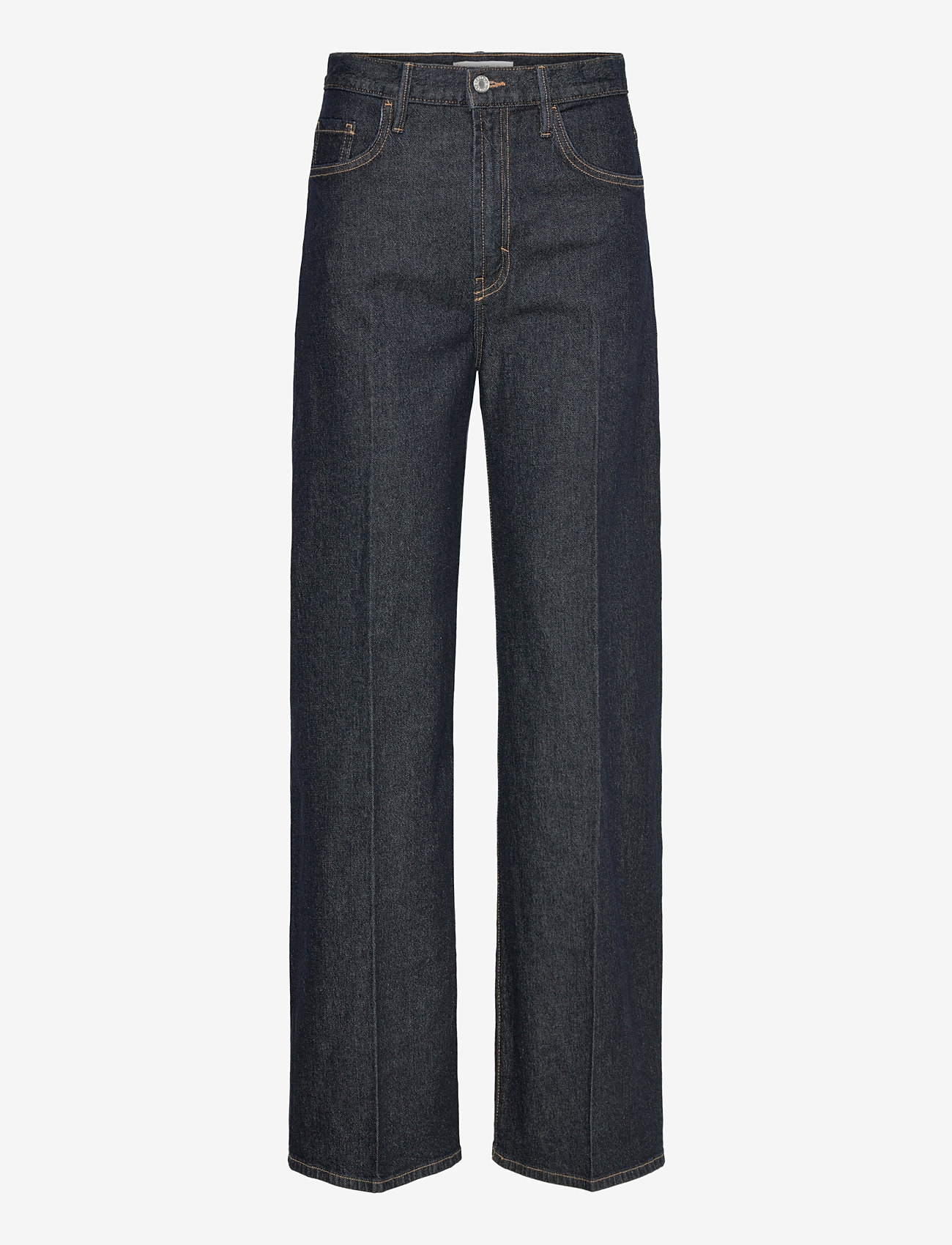 Mango - High-rise wide leg rinse-wash jeans - open blue - 0