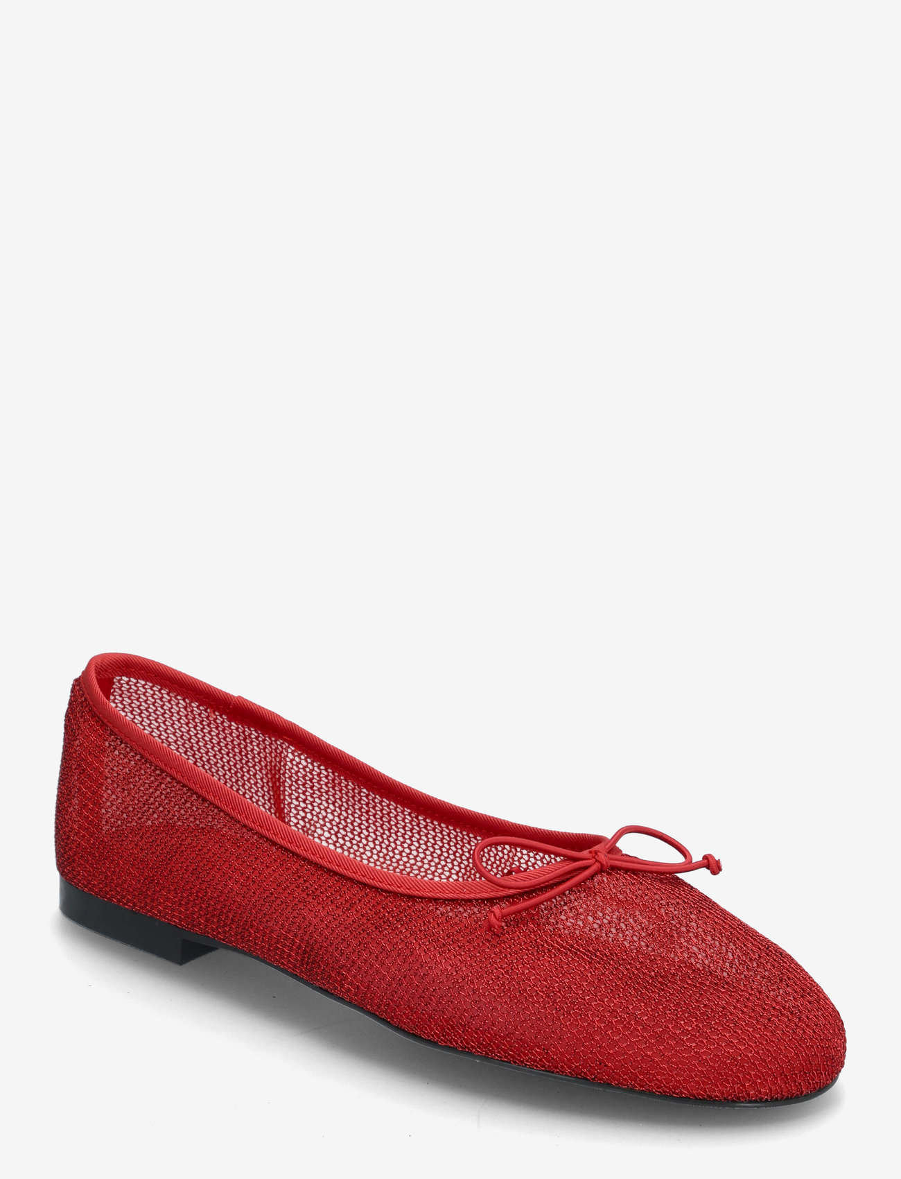 Mango - Mesh ballerina flats with bow - madalaimad hinnad - red - 0