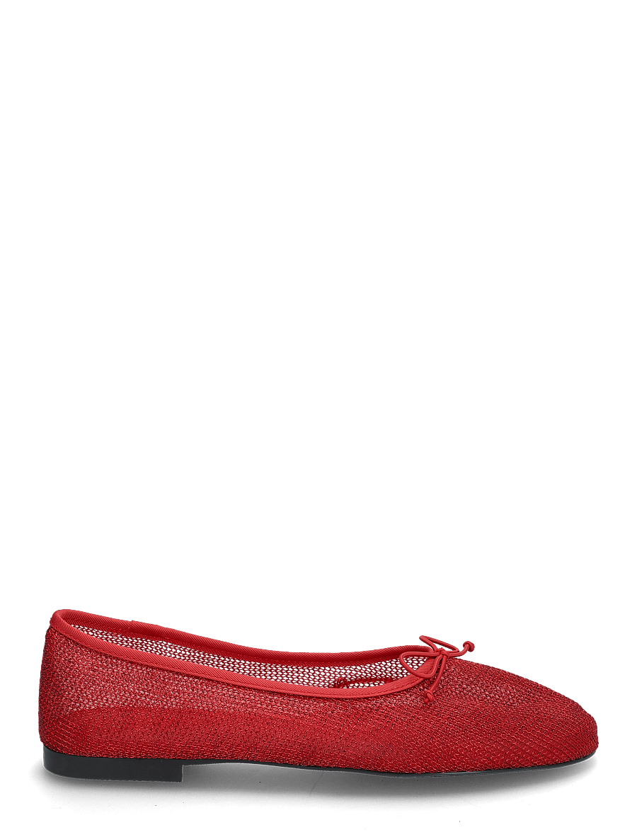 Mango - Mesh ballerina flats with bow - særlige begivenheder - red - 1