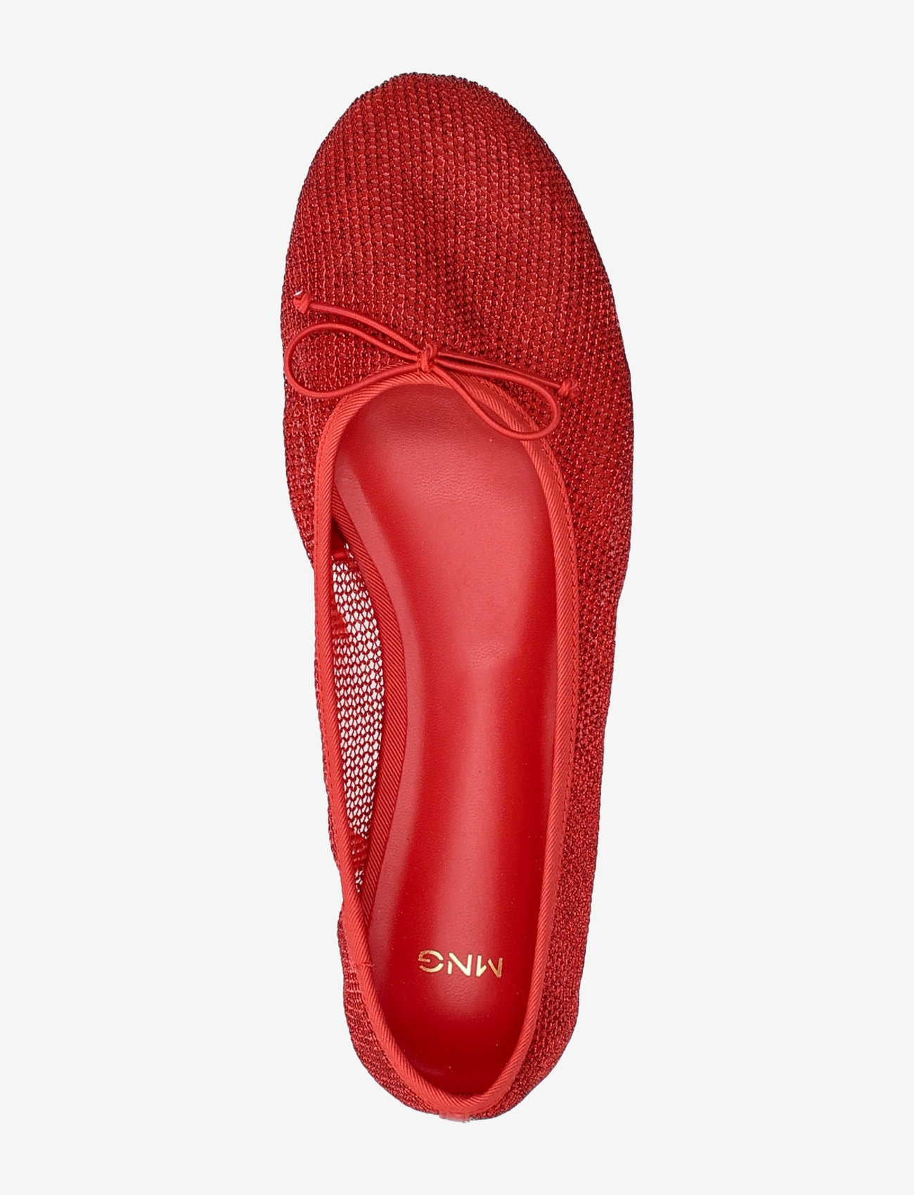 Mango - Mesh ballerina flats with bow - madalaimad hinnad - red - 3
