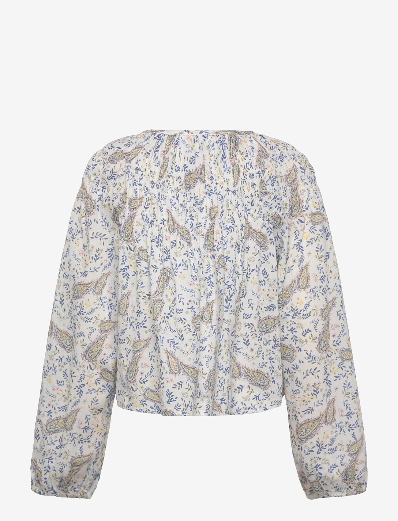 Mango - Paisley print blouse - blusen & tuniken - white - 1