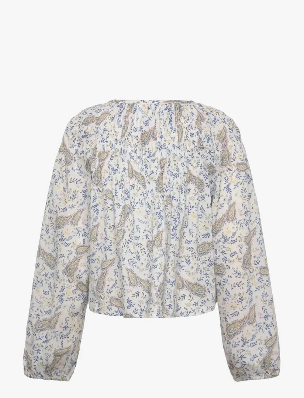 Mango - Paisley print blouse - blusar & tunikor - white - 1