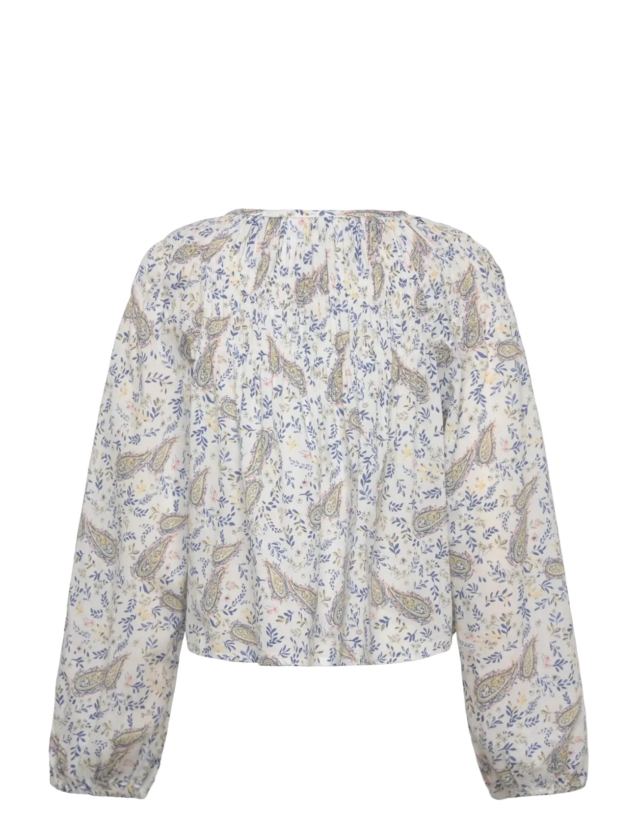 Mango - Paisley print blouse - white - 1