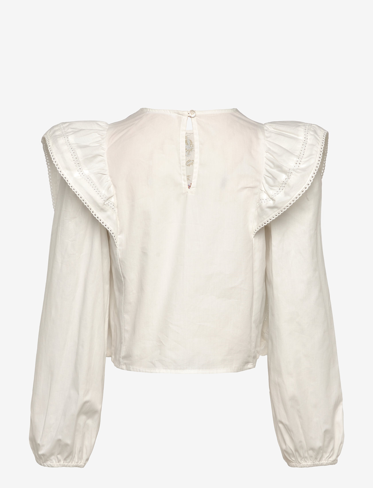Mango - Floral embroidered blouse - madalaimad hinnad - white - 1