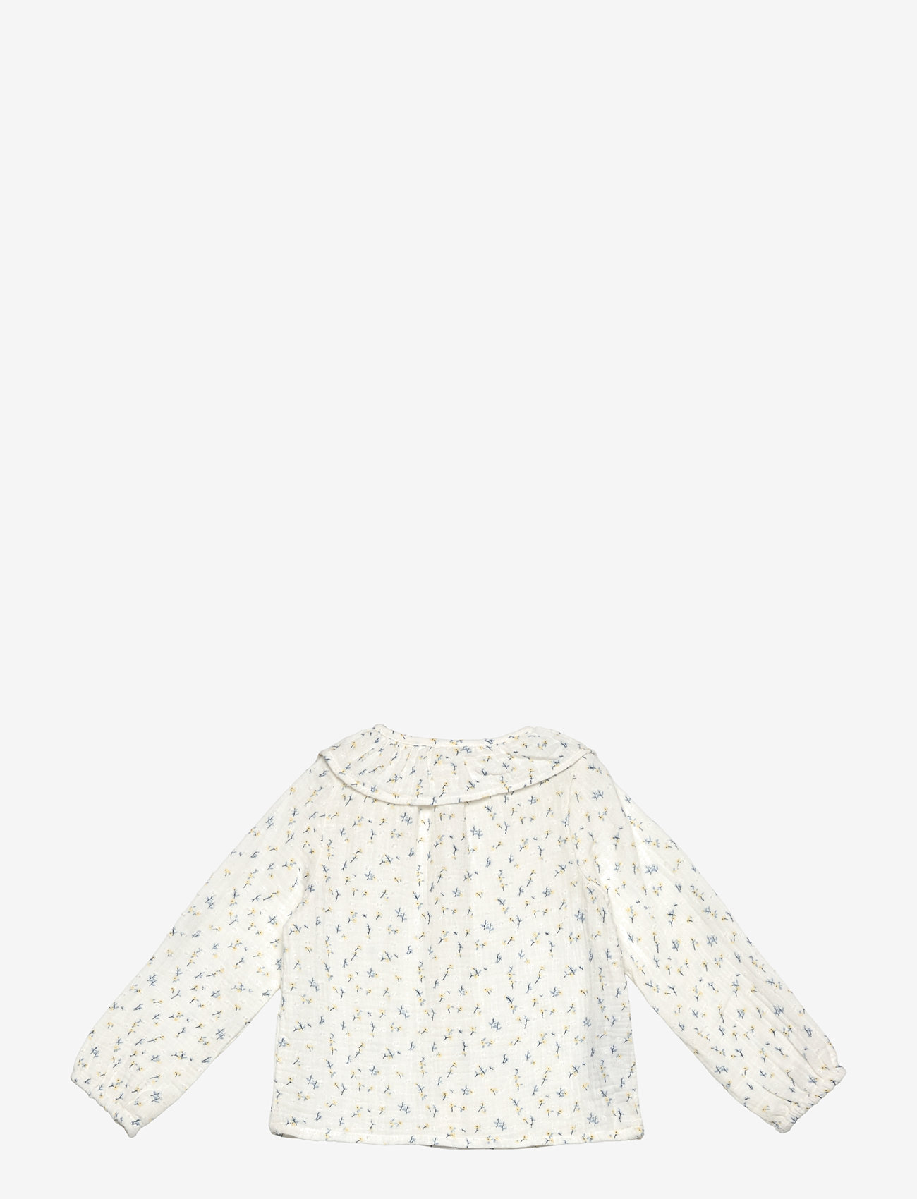 Mango - Floral-print cotton blouse - white - 1